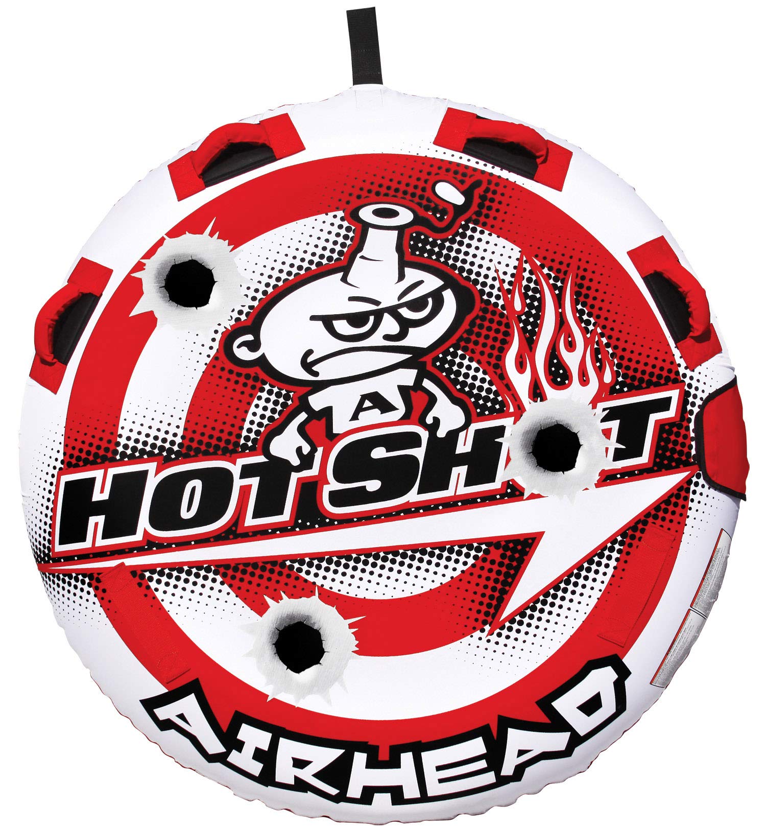 **Airhead Hot Shot 1-2 Rider Towable Tube for Boating, Lakes & Water Sports – Double-Stitched Nylon Cover, Speed Safety Valve – Easy Inflate & Deflate – Perfect for Family Fun & Summer Adventures**