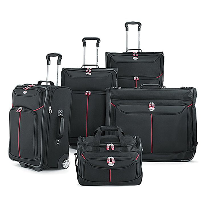 American Tourister Bonneville 5-Piece Luggage Set with 2-Wheel Spinner System - Perfect for Family Vacations, Business Trips & Air Travel