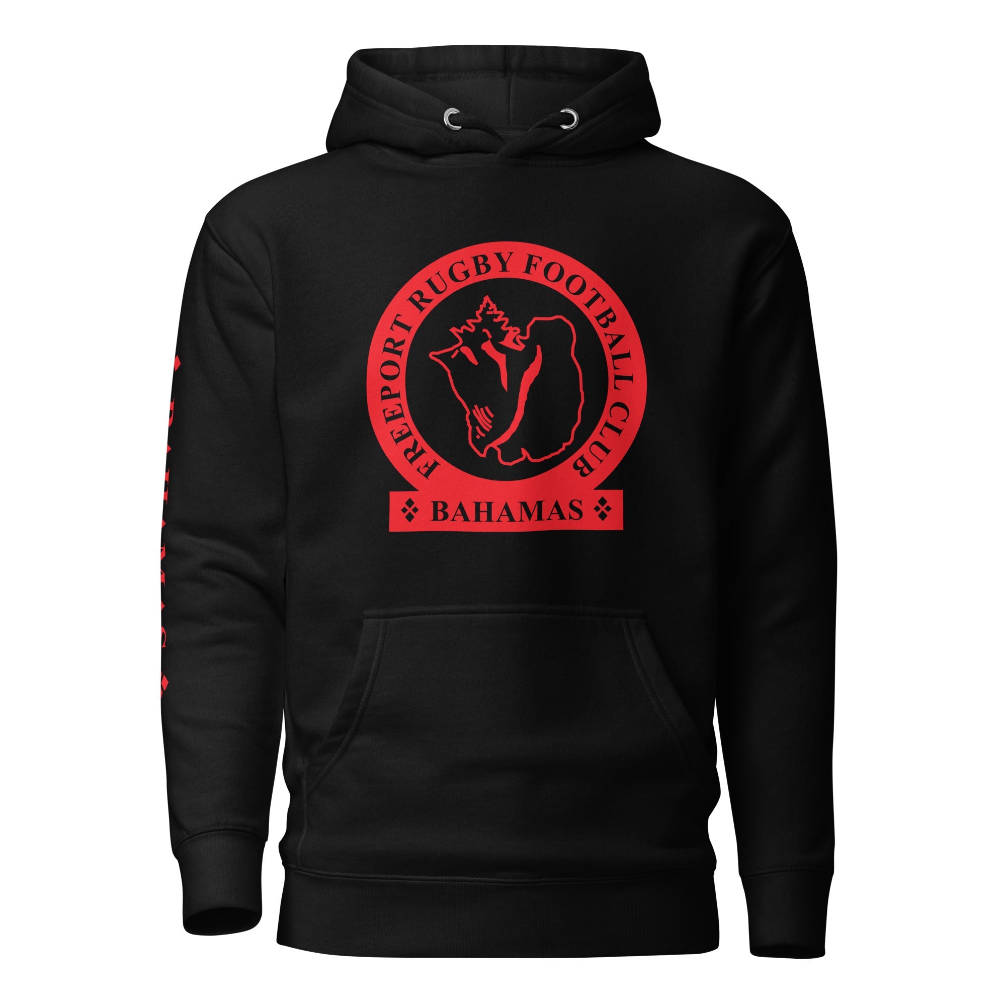 Freeport RFC Retro Hoodie - Vintage Rugby Style Pullover for Men & Women | Cozy Fleece Sweatshirt for Casual Wear, Sports & Outdoor Activities