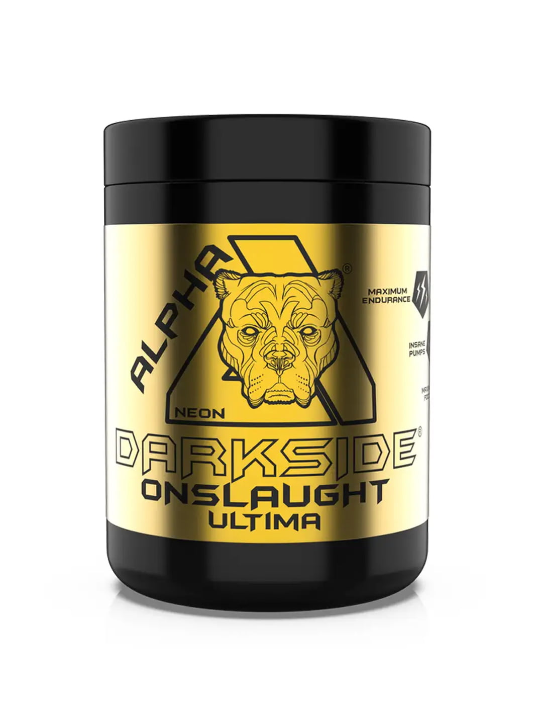Alpha Neon Darkside Onslaught Ultima Pre Workout Powder - 600g Energy Booster for Intense Gym Training & Bodybuilding Performance
