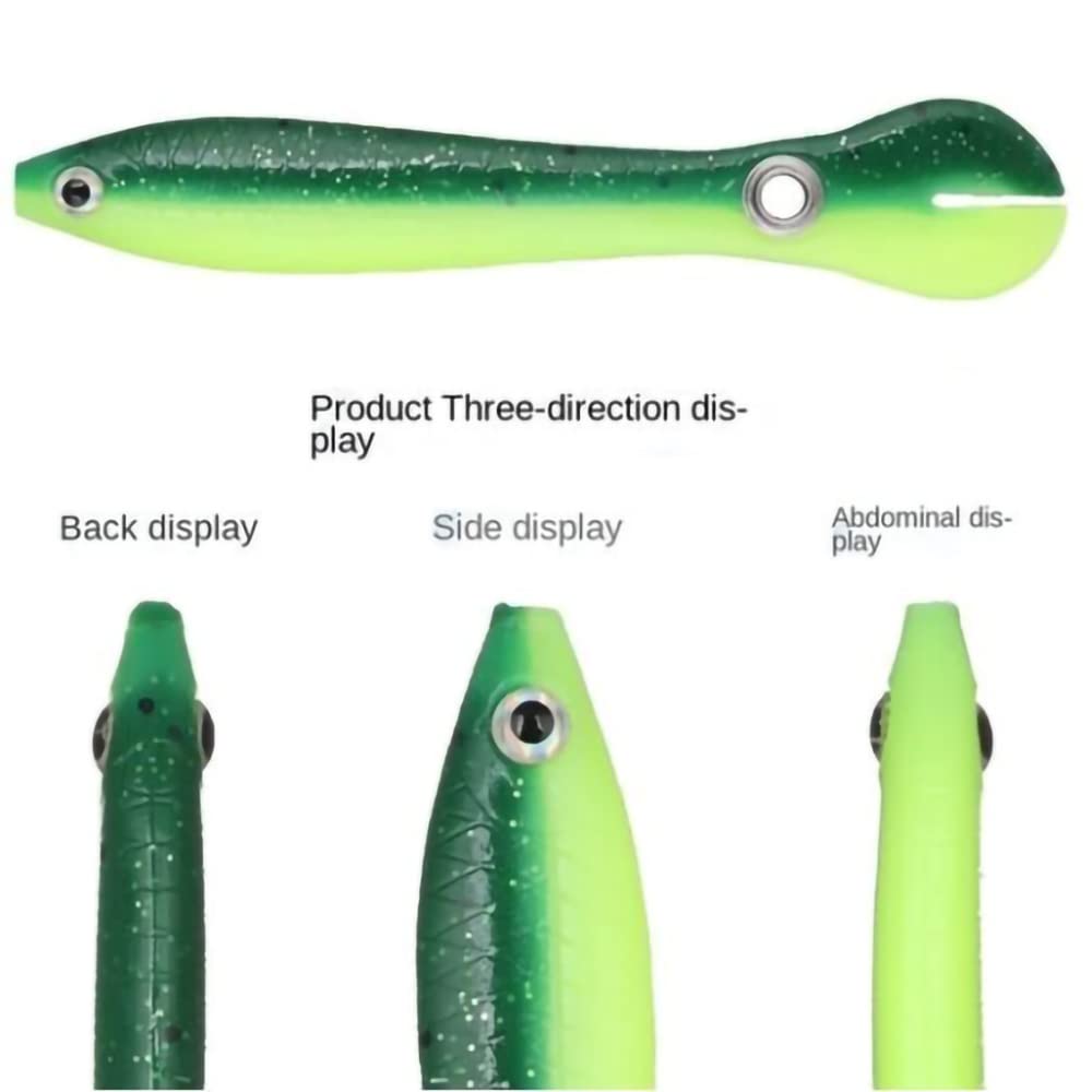 Premium Bionic Soft Fishing Lures - 10 Pcs Realistic Bass Trout Saltwater Freshwater Fishing Baits for Bass, Walleye, Pike - Perfect for Lake, River & Ocean Fishing Adventures