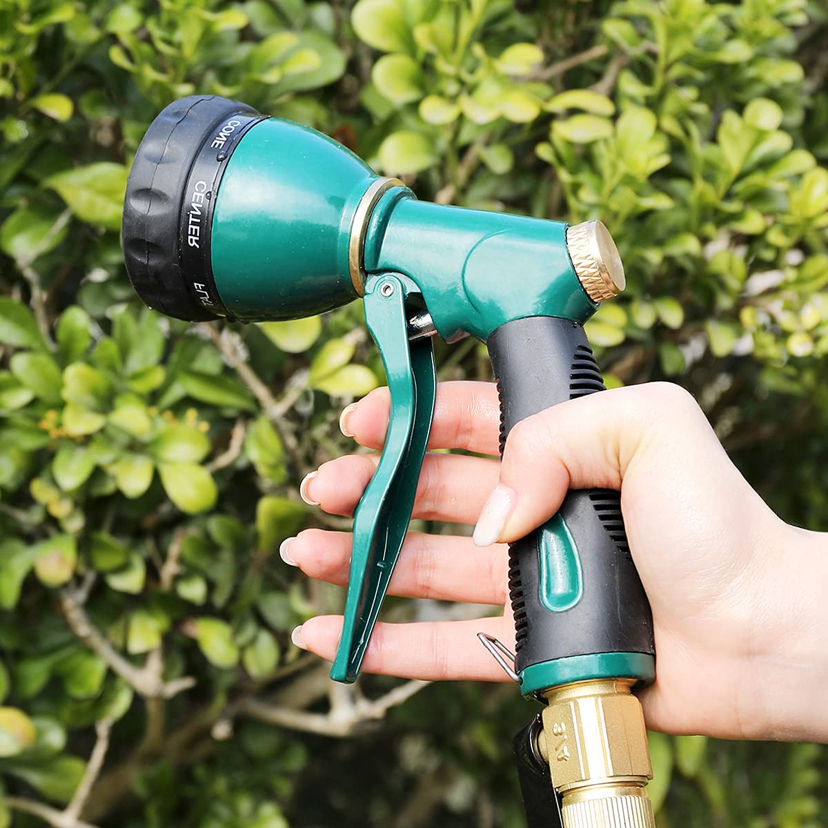 FANHAO Heavy Duty Garden Hose Nozzle & Tool Set - 8-Piece Outdoor Watering Kit with Spray Nozzle, Pruner, Trowel for Lawn, Garden, Flower Beds - Perfect for Watering Plants, Landscaping, Home Gardening