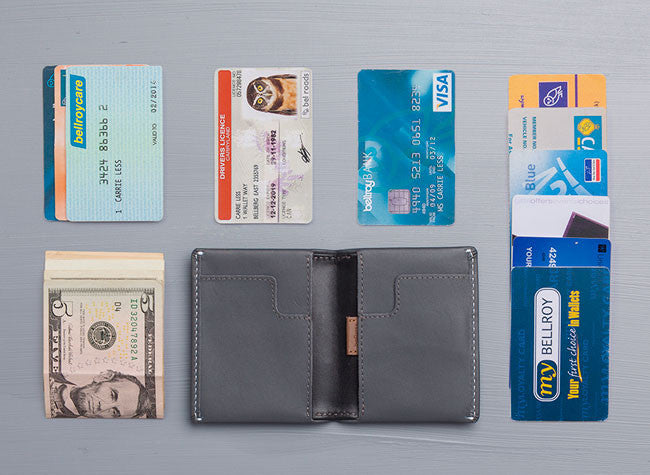 Bellroy Slim Sleeve Wallet - Ultra Thin Minimalist RFID Blocking Leather Wallet for Men - Perfect for Everyday Carry, Travel & Business Use