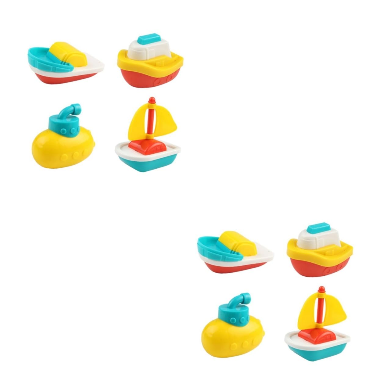 Vaguelly 8-Piece Bath Toys Set for Toddlers - Fun Animal Floating Toys for Bathtub Playtime, Baby Bath Time & Pool Party Water Games