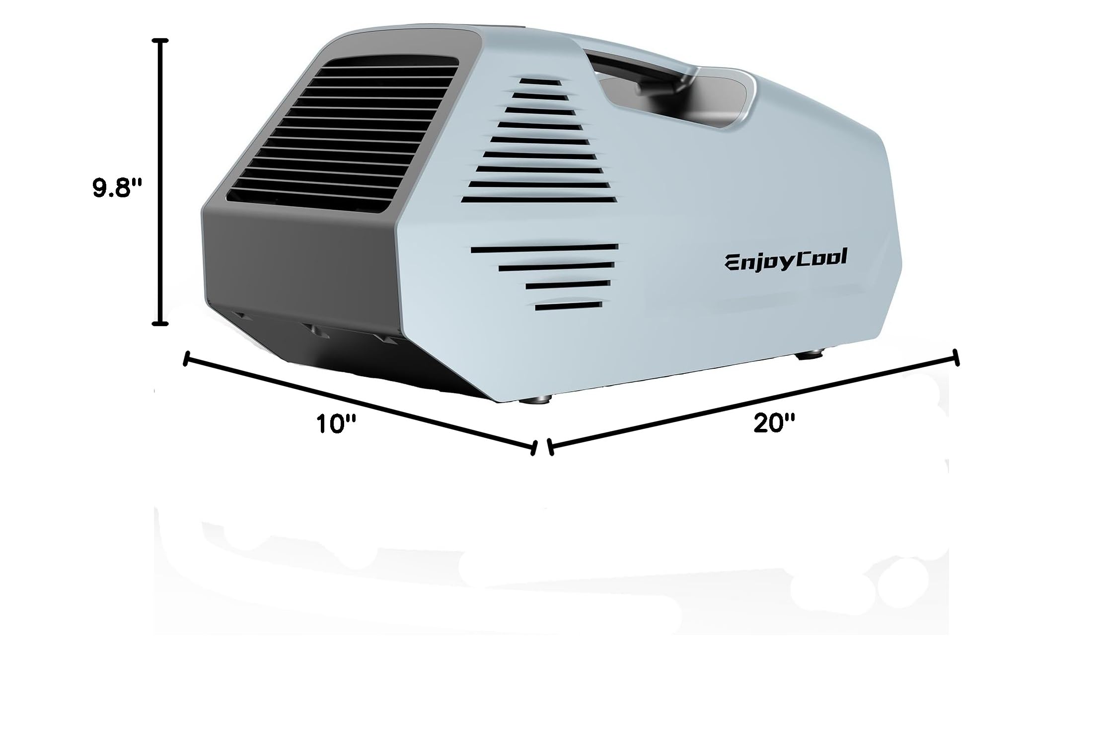 Portable Tent Air Conditioner 222W Low Power - No Window Needed, Hose System with Remote Control (Blue) - Ideal for RVs, Camping, Home Use & Outdoor Adventures