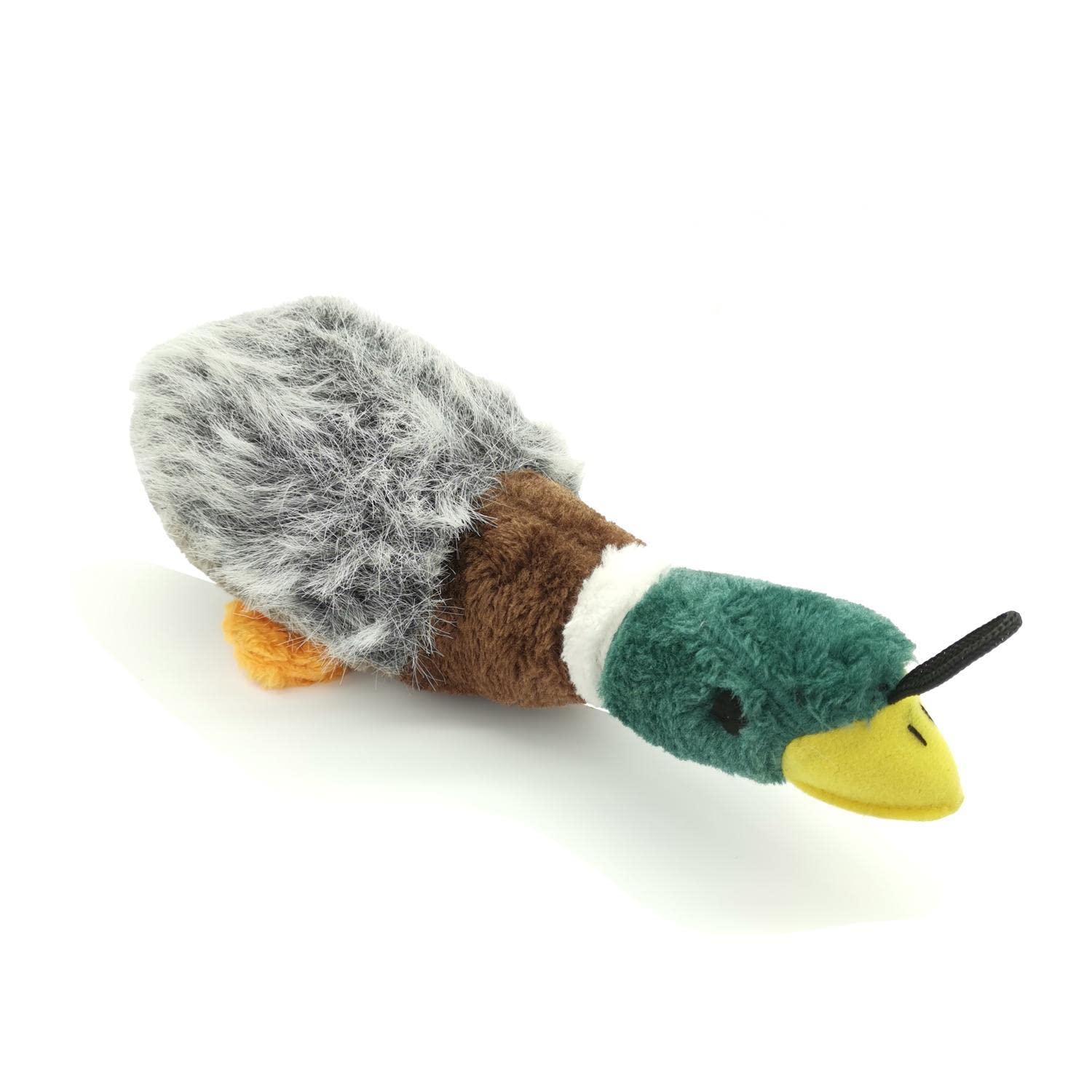 JKW Plush Mallard Duck Squeaky Dog Chew Toy for Large Dogs - 15 Inch Durable Soft Duck Toy for Aggressive Chewers - Perfect for Fetch, Training & Playtime in Backyard or Park