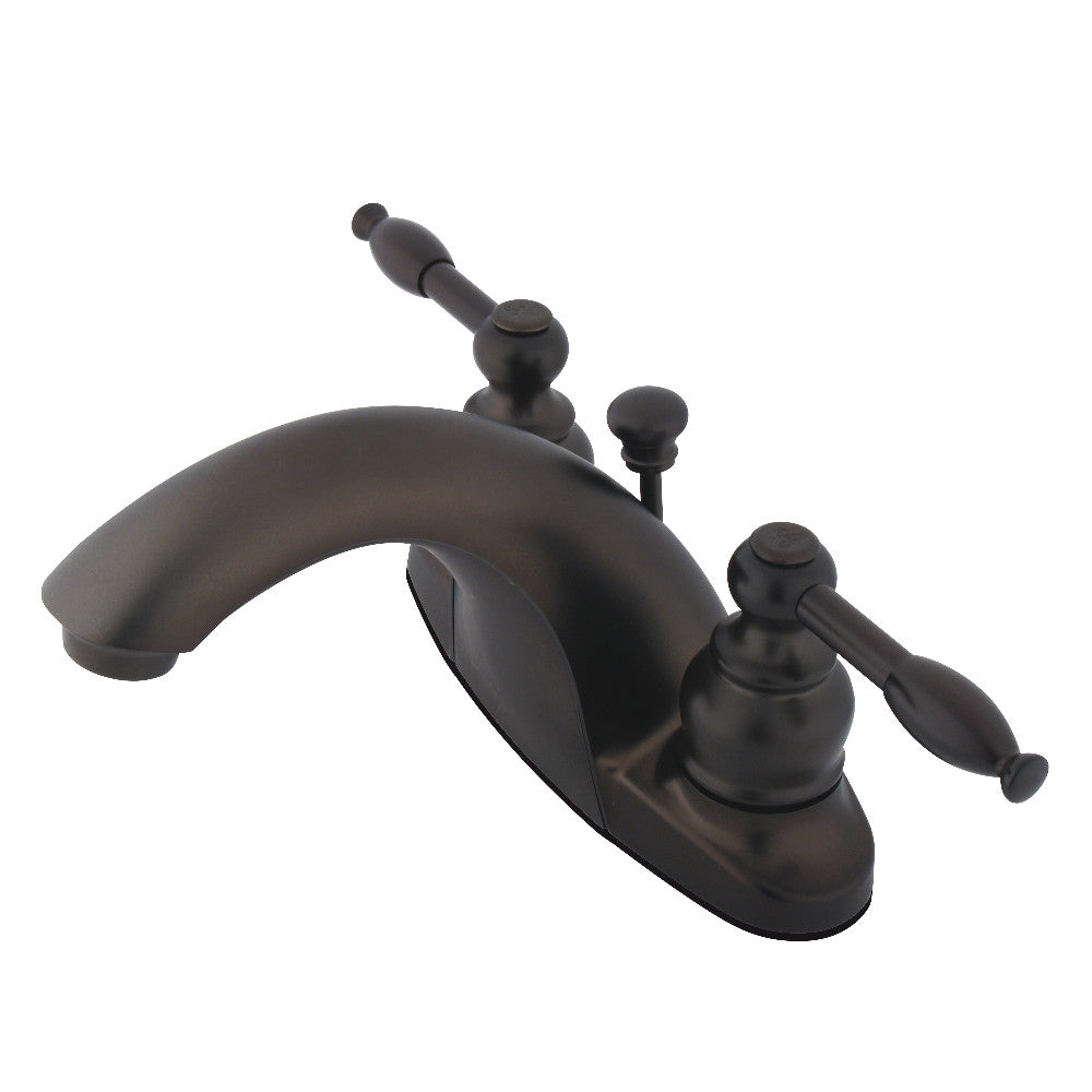 Kingston Brass KB7648KL 4-Inch Centerset Bathroom Faucet - Chrome Finish for Vanity Sinks, Powder Rooms & Guest Bathrooms