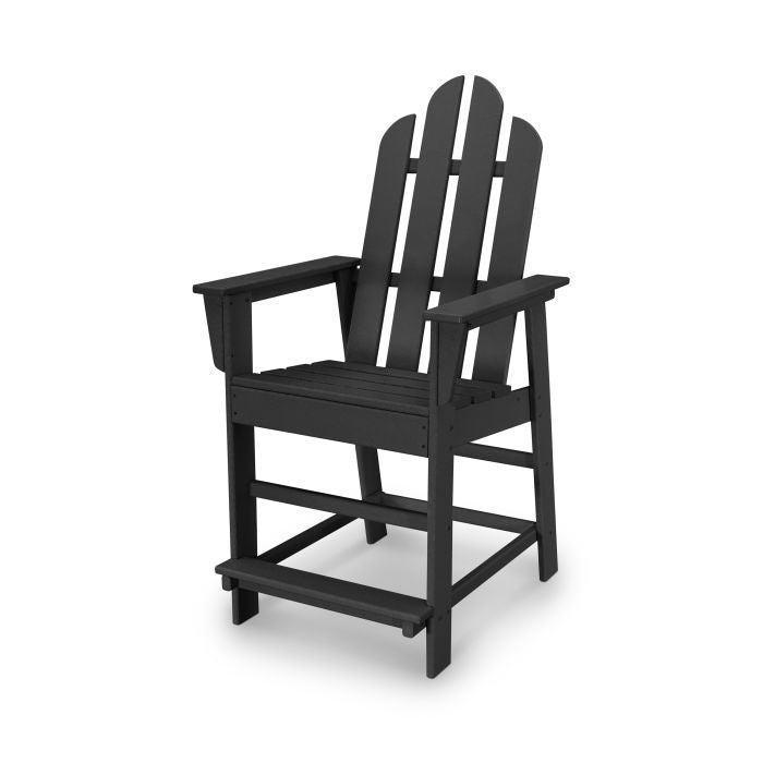 POLYWOOD Long Island Counter Height Chair - Durable Outdoor & Indoor Bar Stool for Kitchen, Patio, Deck - Weather-Resistant Recycled Plastic - Comfortable Back Support - Perfect for Dining & Entertaining