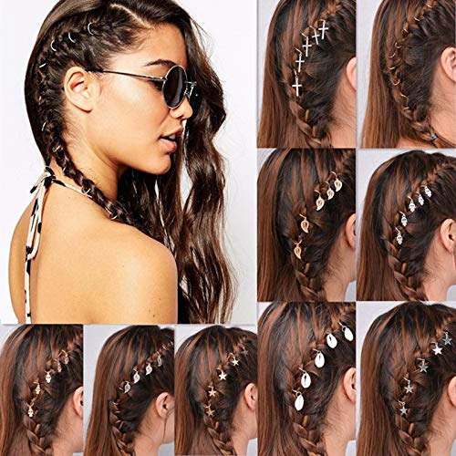80pcs Aluminum Dreadlock Beads & Metal Braid Cuffs - Hair Braid Rings & Clips for Natural Hair, Locs, Twists - Perfect for Boho, Festival & Everyday Hair Decorations