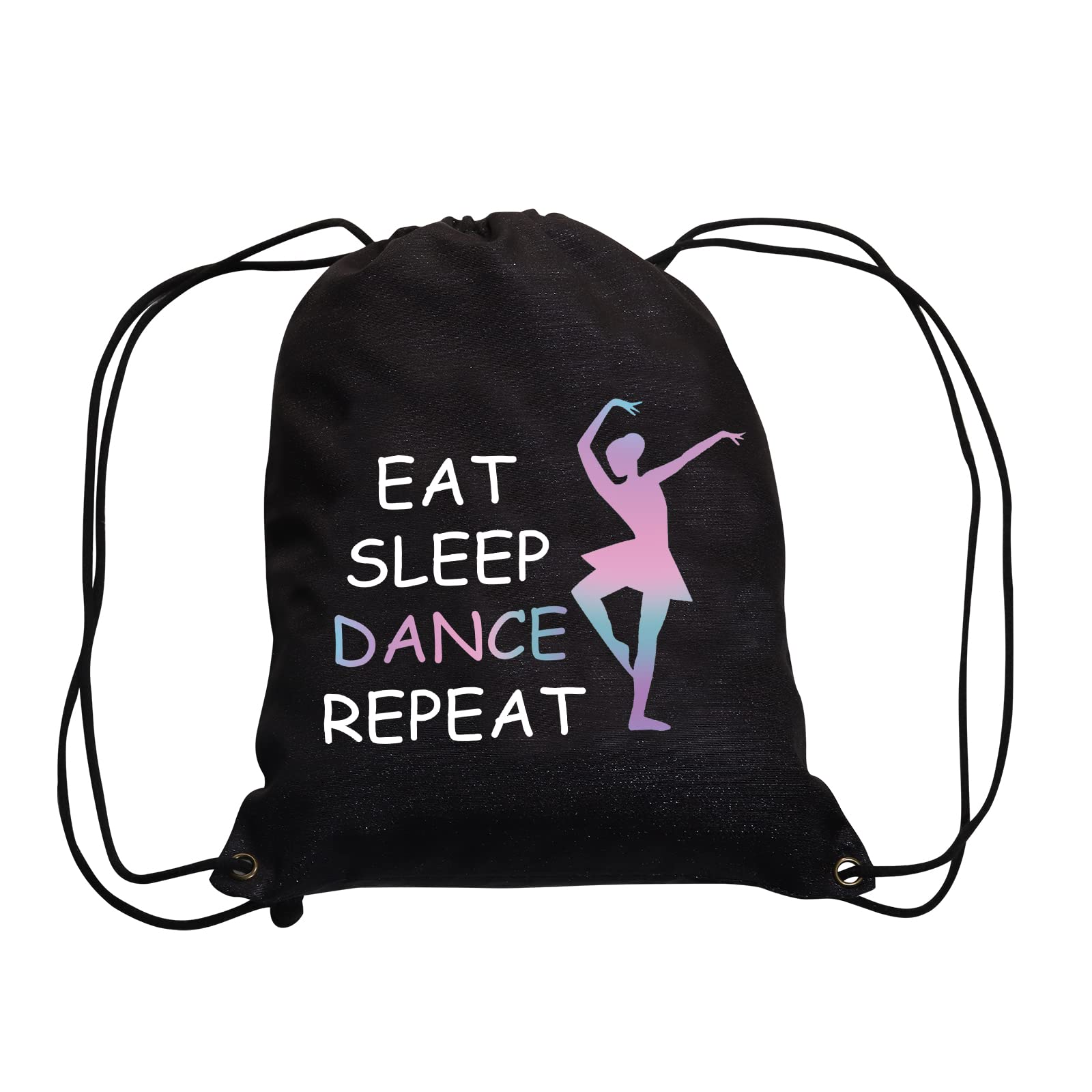 JYTAPP Dance Bags for Ballet - Drawstring Backpack with Shoe Compartment | Perfect Dance Team Gifts & Ballerina Gym Bag | Ideal for Dance Class, Rehearsals & Competitions
