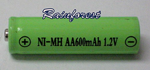 8-Piece AA Ni-MH 600mAh 1.2V Rechargeable Batteries for Solar Lights - Long-Lasting Power for Outdoor Solar Lighting, Garden Decor & Emergency Kits