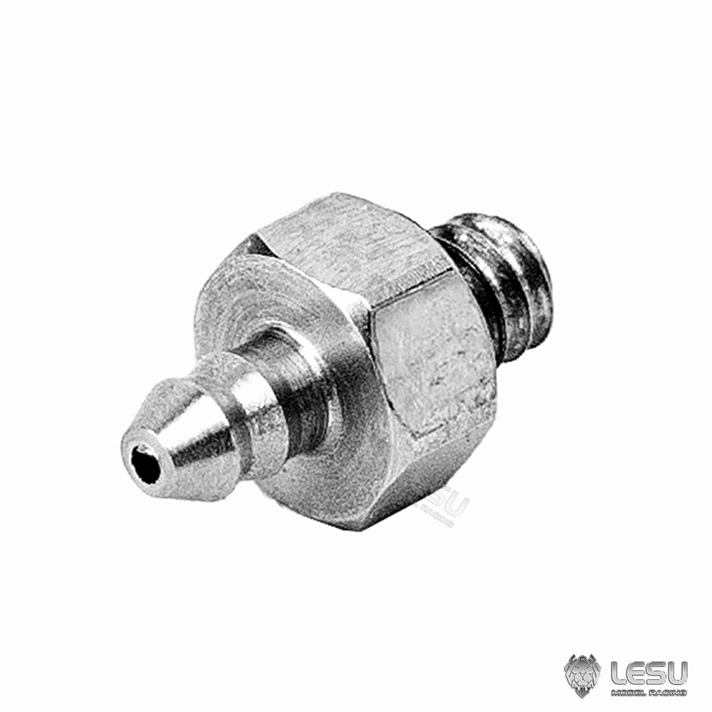 LESU M2 Metal Nozzle for 2x1mm Oil Pipe - DIY Hydraulic Parts for 1/14 Scale RC Forklift, Loader, Dumper Truck, Crane & Excavator Models - Perfect for RC Car Hydraulic System Upgrades and Maintenance