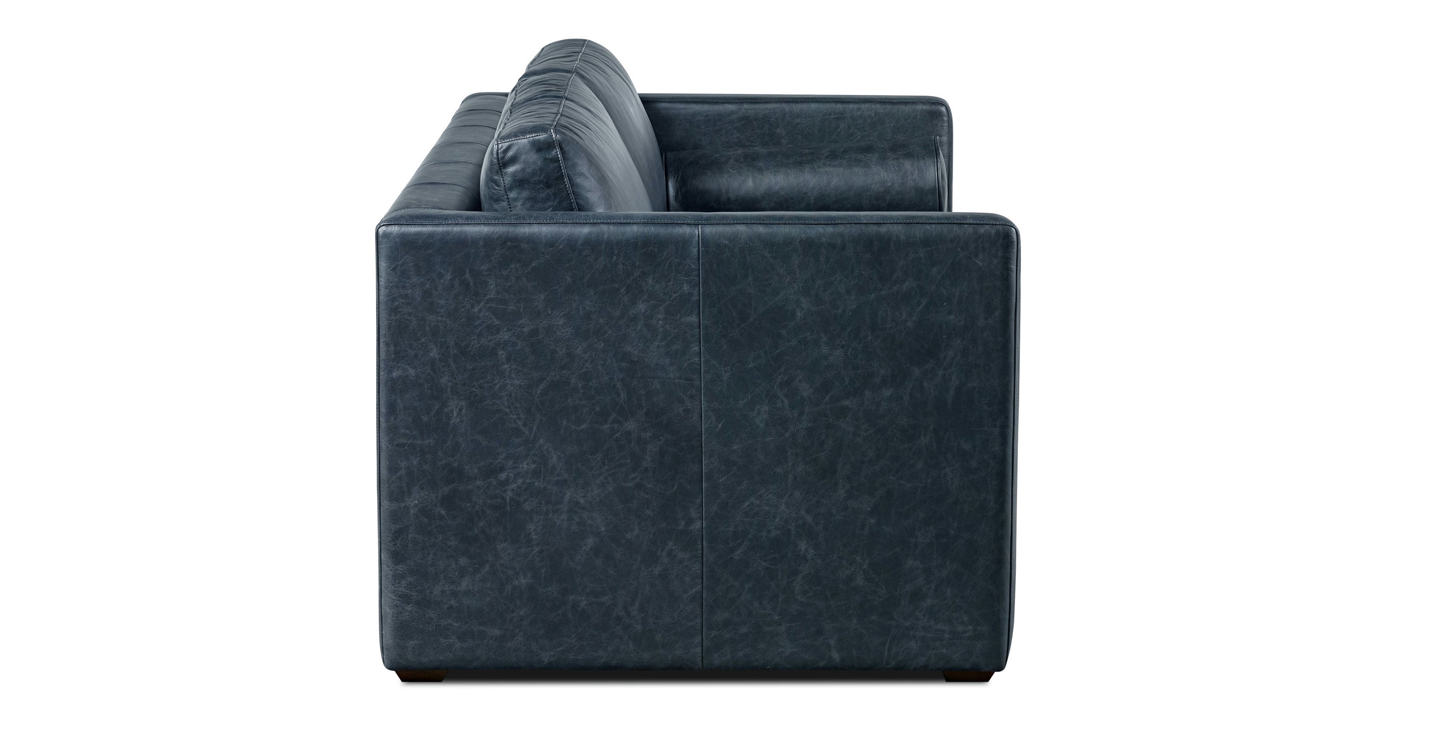 Napa 82 Leather Pull Out Convertible Sleeper Sofa - Premium Genuine Leather Sectional Couch with Chaise Lounge for Living Room, Bedroom & Guest Room | Perfect for Small Spaces, Apartments & Home Theater