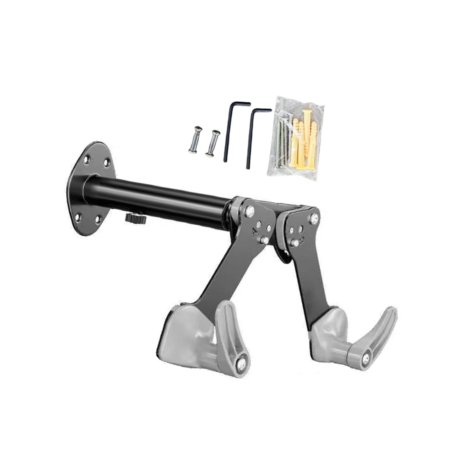 Heavy Duty Bike Wall Mount Rack - Space Saving Bicycle Hook for Mountain/Road Bikes - Indoor Bike Storage Holder with 100LB Weight Capacity - Perfect for Garage, Apartment & Small Space Organization