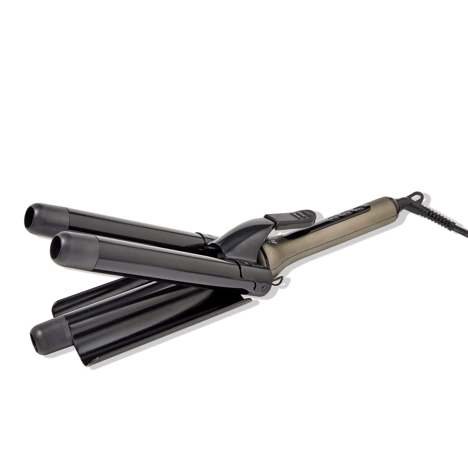 Ion Ceramic Jumbo Triple Barrel Waver Hair Curler - Professional Salon Quality Styling Tool for Long & Thick Hair, Perfect for Beach Waves, Loose Curls & Voluminous Hairstyles (Great for Weddings, Parties & Everyday Styling)