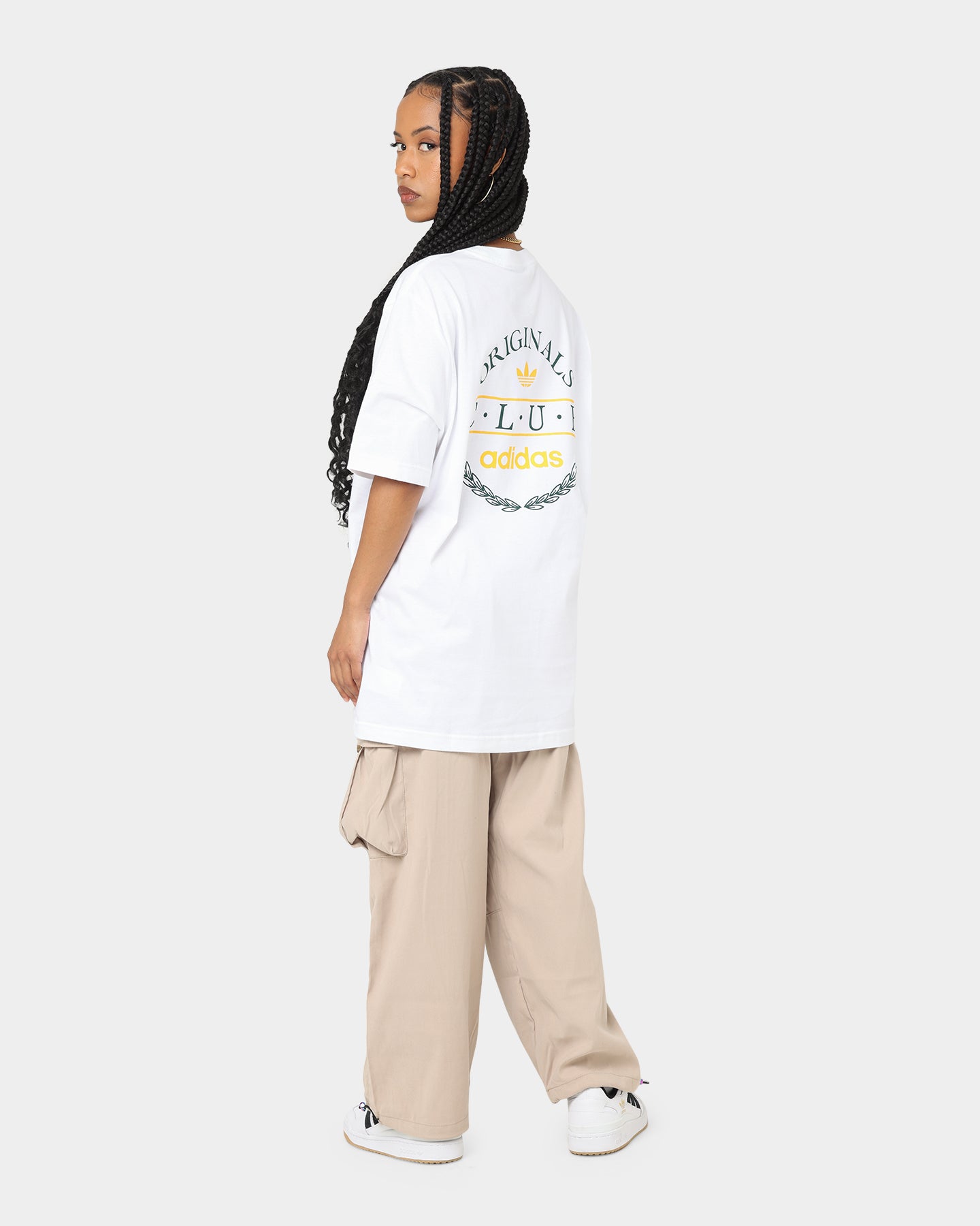 Adidas Club Logo T-Shirt for Men - White Cotton Short Sleeve Tee - Perfect for Gym, Running & Casual Wear