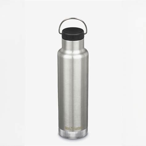 Klean Kanteen 20oz Stainless Steel Insulated Water Bottle with Loop Cap - Leakproof, BPA-Free, Keeps Drinks Cold 24hrs/Hot 12hrs - Perfect for Hiking, Gym & Outdoor Activities