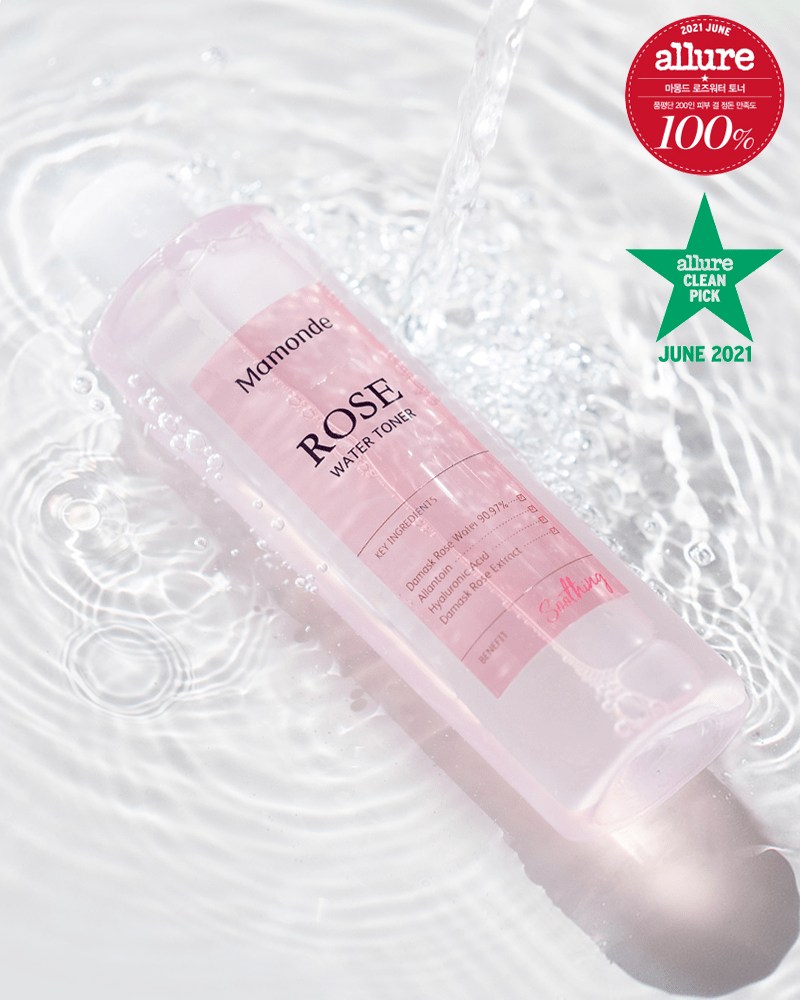 Mamonde Rose Water Toner for Hydration & Soothing - Floral Facial Toner with Rose Petals for Dry & Sensitive Skin - Perfect for Daily Skincare Routine & Post-Cleansing Refreshment