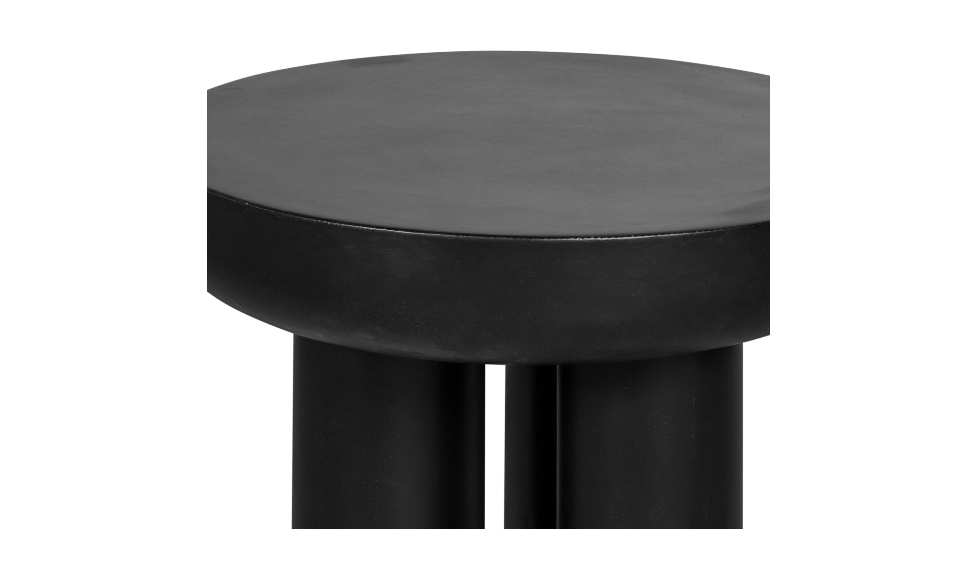 Modern Black Side Table - Nightstand with Storage Shelf for Bedroom, Living Room & Office - Stylish End Table for Small Spaces
