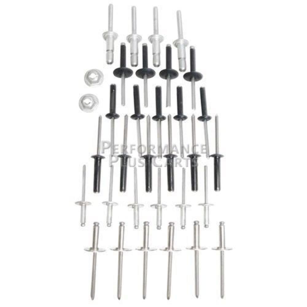 EZGO 608456 TXT Body Rivet Kit - Replacement Rivets for Golf Cart Body Panels | Perfect for EZGO TXT Models | Durable & Weather-Resistant | Easy Installation for DIY Repairs | Ideal for Golf Cart Maintenance & Restoration Projects