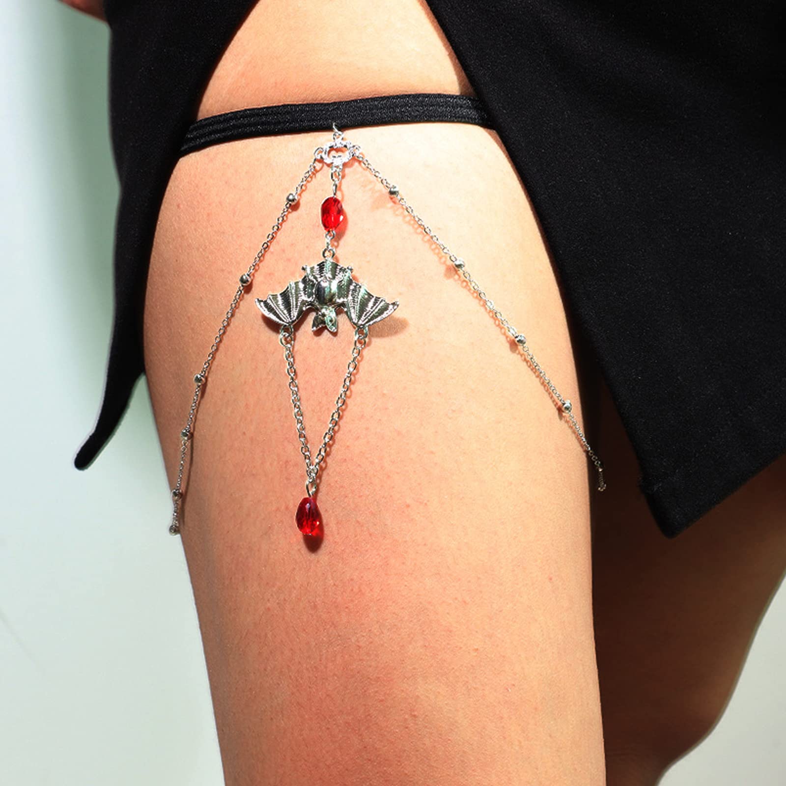 Elegant Rhinestone Thigh Chain & Snake Leg Jewelry for Women - Body Chain Accessory for Summer Dresses, Parties & Boho Outfits | Perfect for Music Festivals, Beach Vacations & Night Out