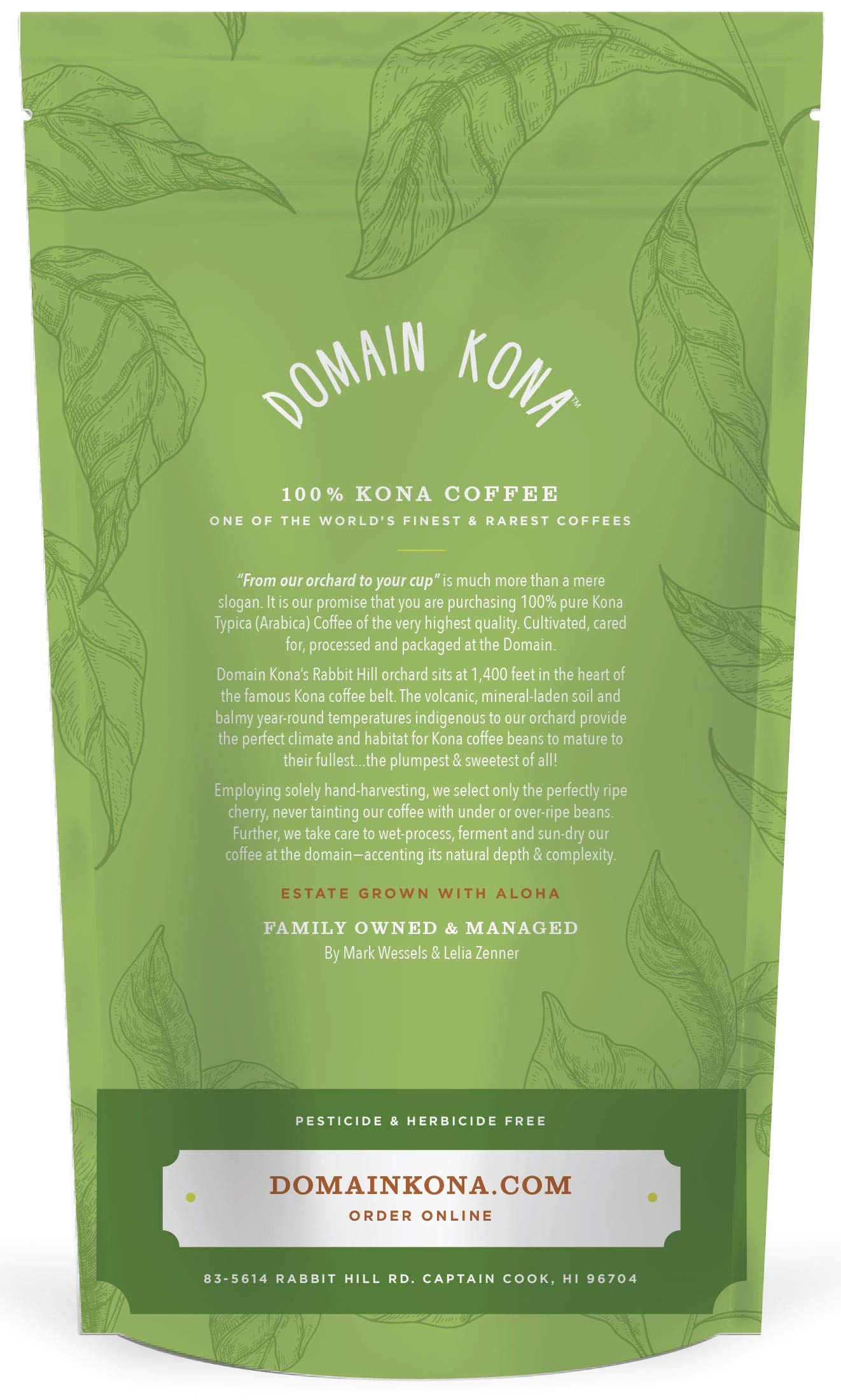 Premium Kona Peaberry Coffee - Whole Bean Dark Roast, 8oz - Farm Fresh for Home Brewing