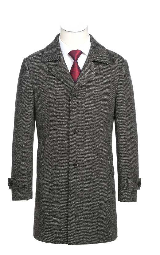 ALESSANDRO VITELLO Women's Long Wool Coat 8307 - Elegant Winter Overcoat for Office, Date Night & Formal Occasions