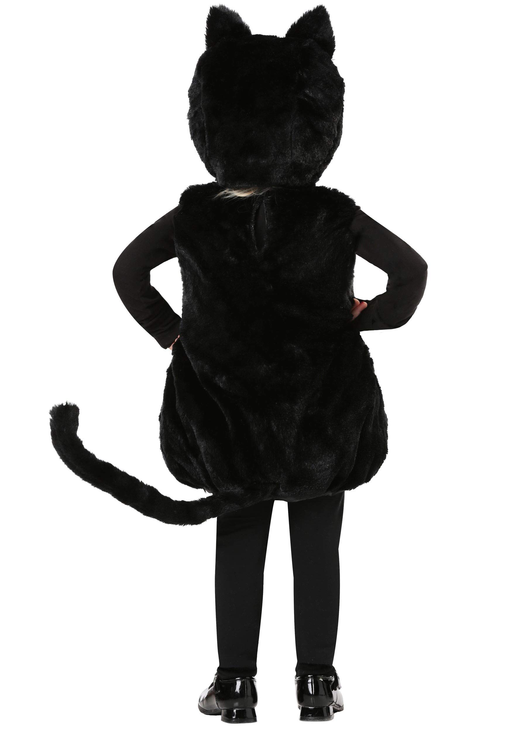 Cute Black Cat Halloween Costume for Toddler Girls - Adorable Bubble Body Kitty Outfit for Dress Up & Trick or Treating