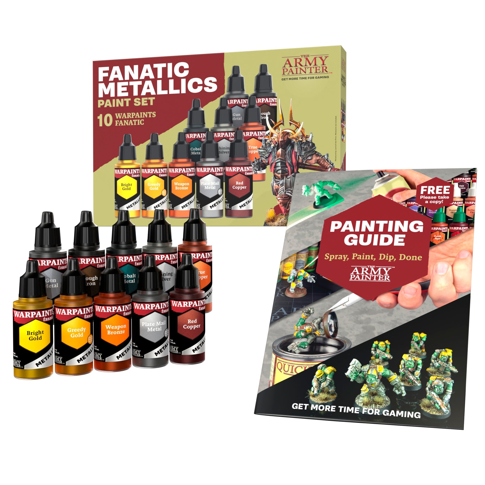 Warpaints Fanatic: Premium Metallic Paint Set for Miniatures & Models - Perfect for Warhammer, D&D, and Cosplay