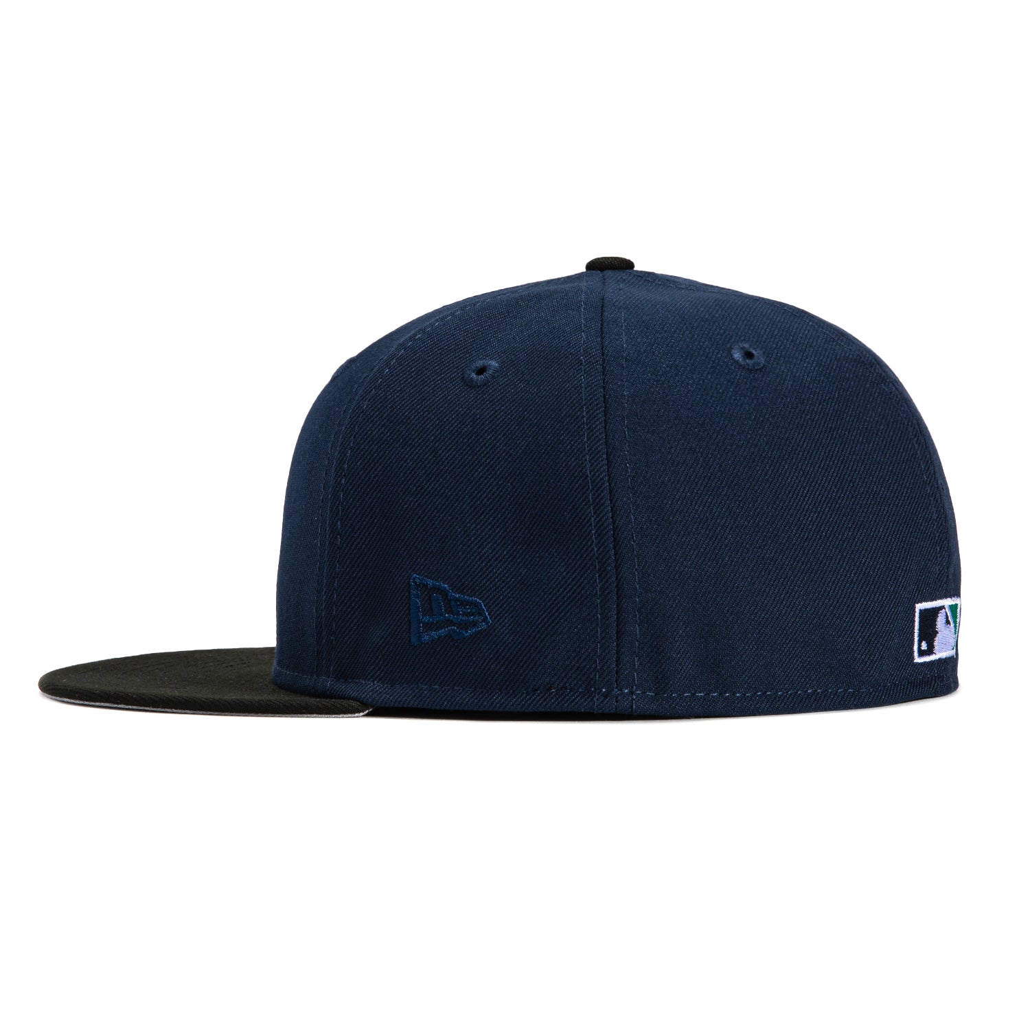 New Era 59Fifty Seattle Mariners Ken Griffey Jr. Patch Snapback Hat - Navy & Black Baseball Cap for Men, Game Day & Streetwear Fashion