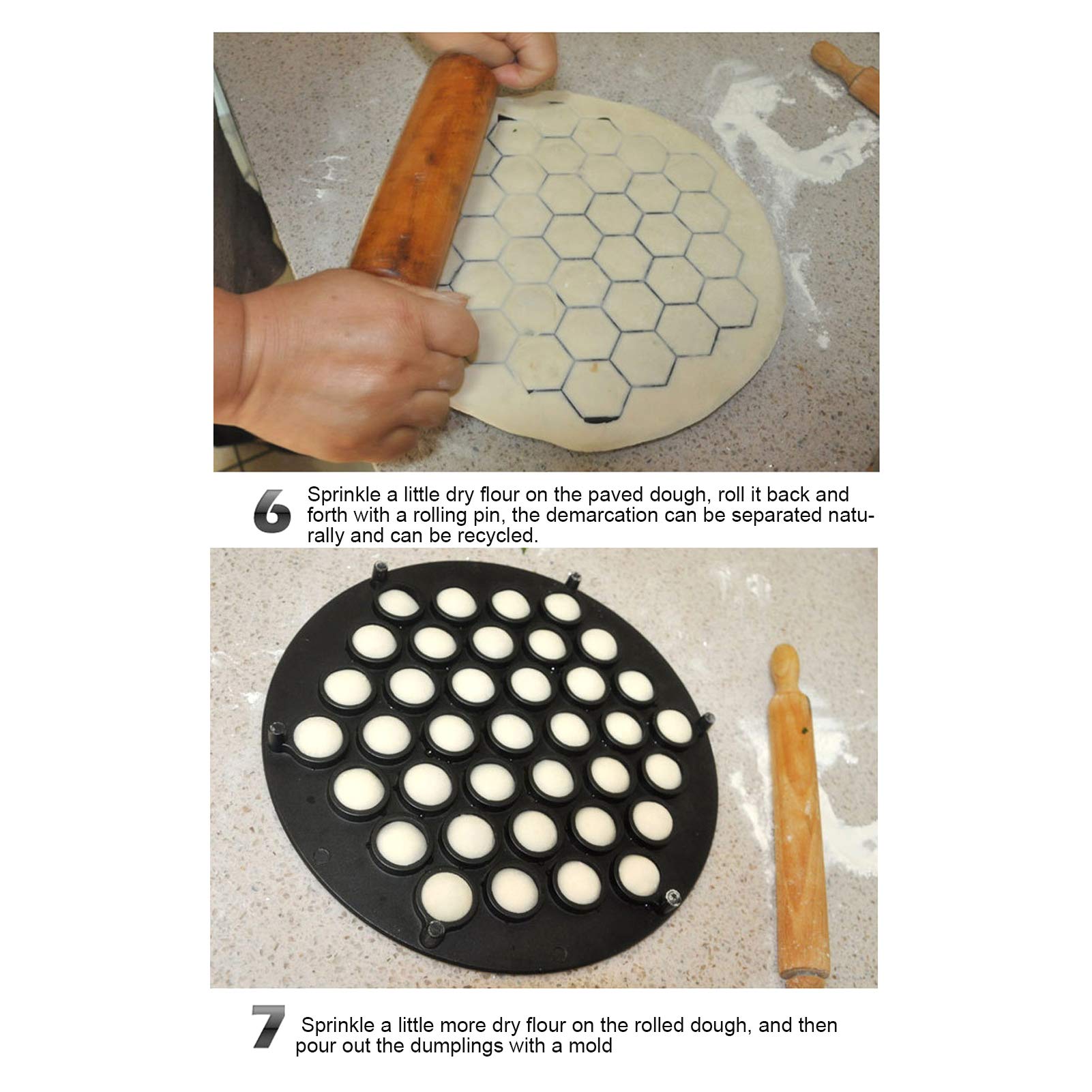 37-Hole Ravioli Maker Dumpling Mold - Aluminum Alloy Pelmeni Maker for Homemade Pasta, Dumplings & Baking | Perfect for Home Kitchen, Italian Cooking & Family Meal Prep