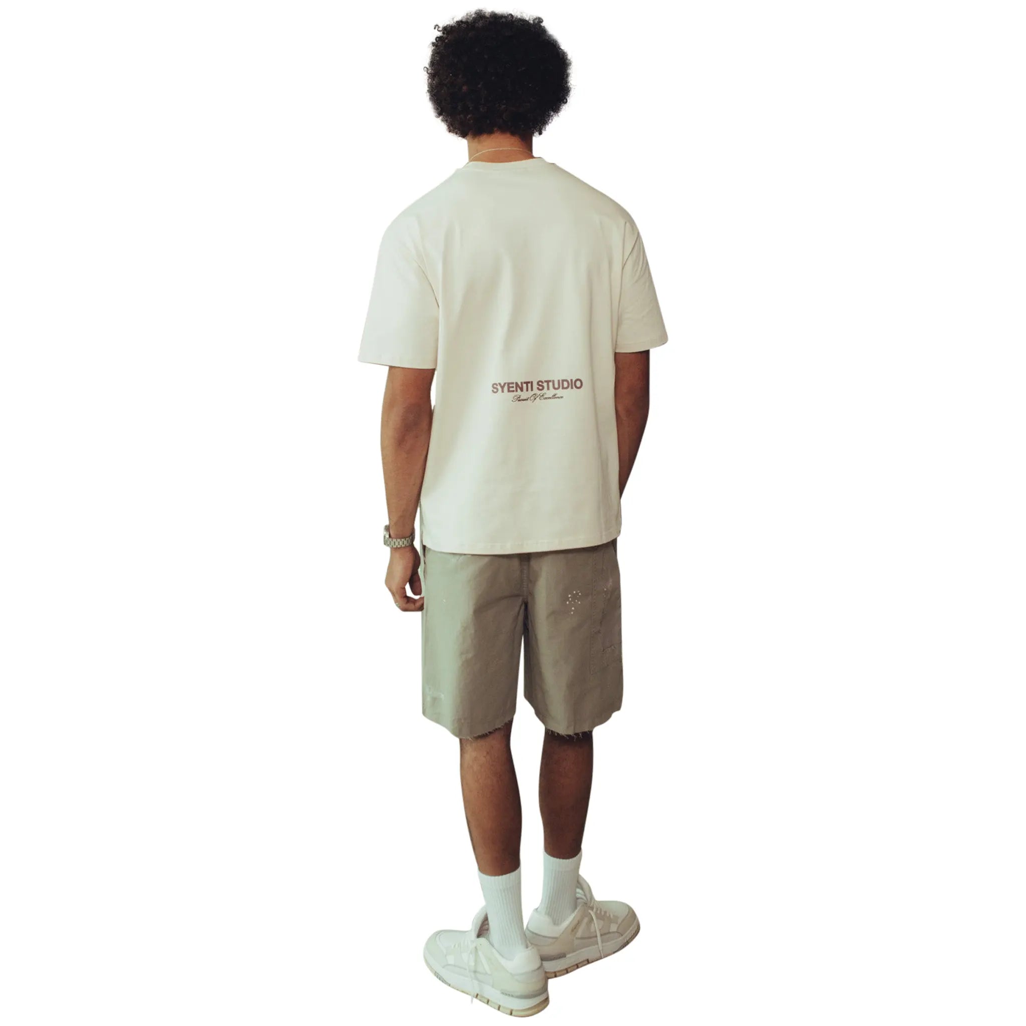 Stylish Syenti Atelier Light Stone T-Shirt for Men & Women | Soft Cotton Casual Tee for Everyday Wear, Street Style & Outfits