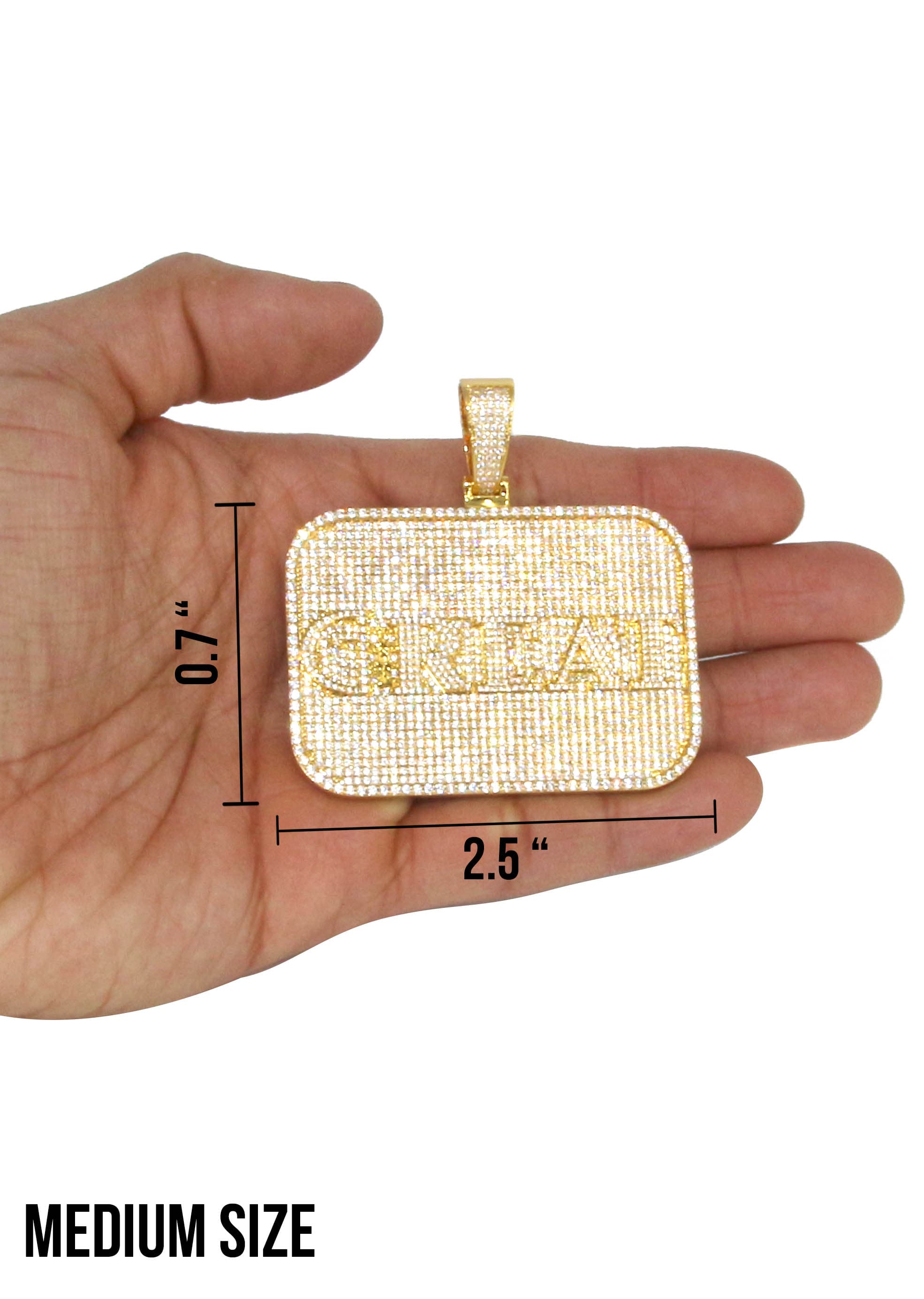 Custom Iced Out Hip Hop Pendant Necklace - 16