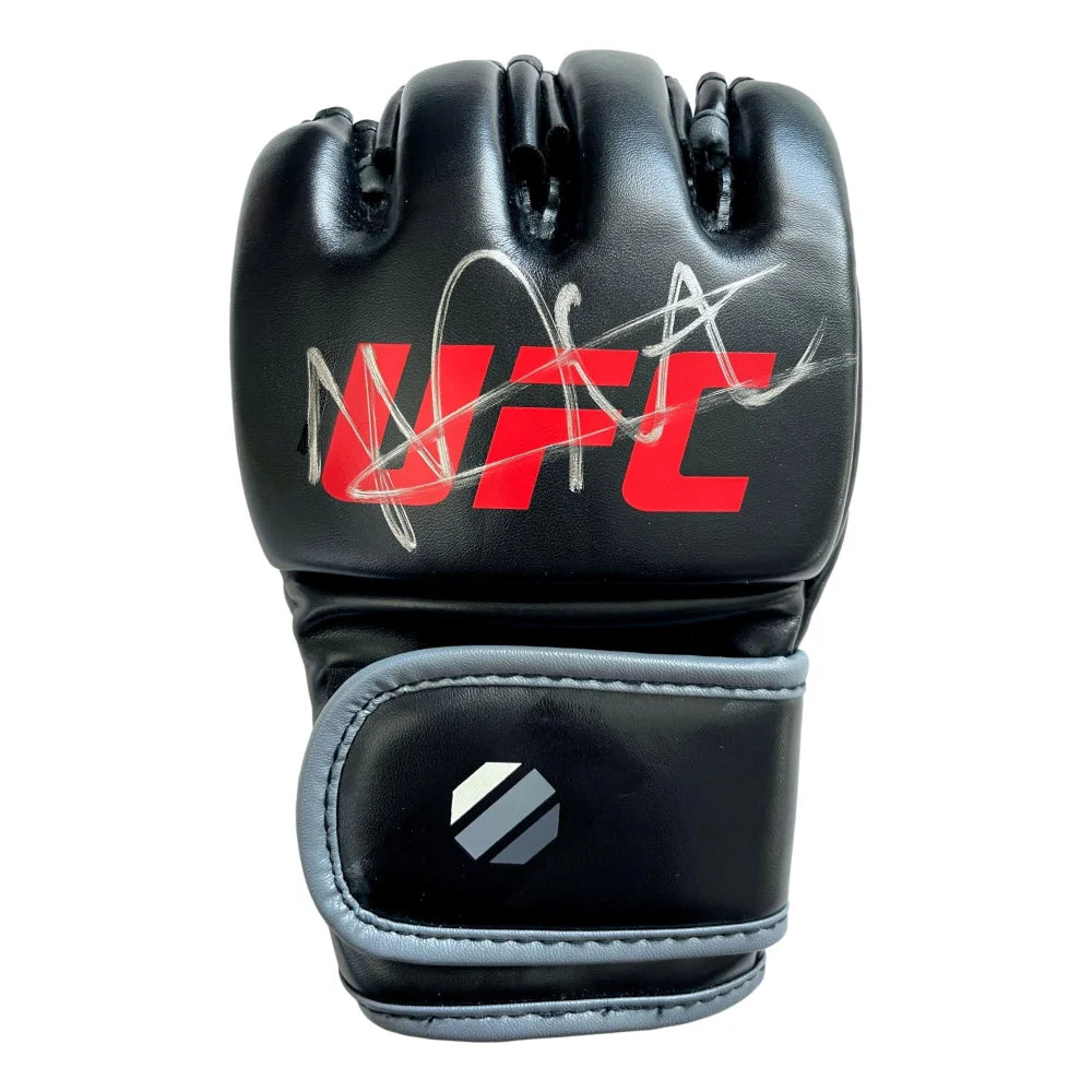 Authentic Khabib Nurmagomedov Signed UFC Black Gloves - JSA Certified Autograph with COA - Perfect for MMA Collectors & UFC Memorabilia Displays