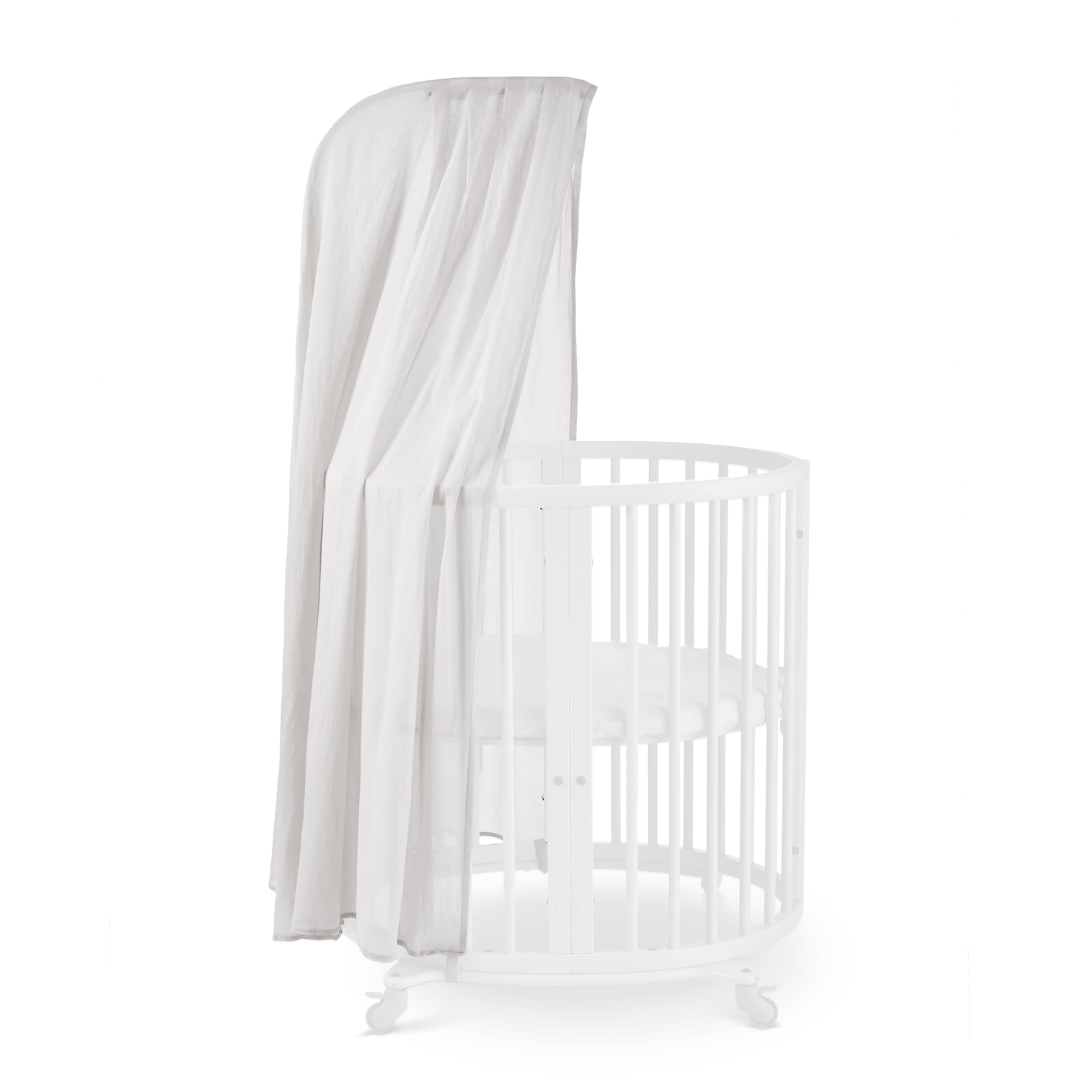 Stokke Sleepi Canopy by Pehr - Grey Baby Crib Canopy for Stokke Sleepi Mini & Standard Cribs | Breathable Mesh, Adjustable Design | Oeko-Tex Certified 100 | Nursery Decor, Newborn Sleep Aid, Baby Shower Gift