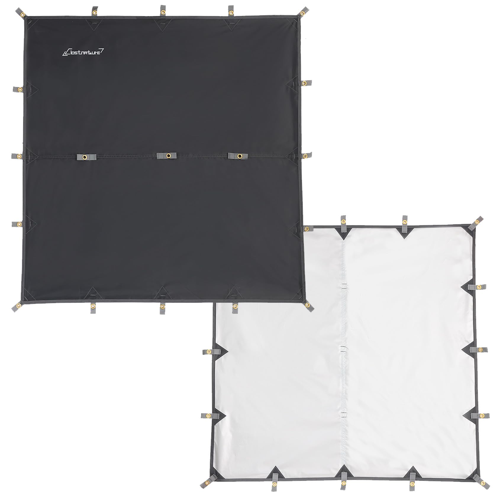 Clostnature Waterproof Camping Tarp - Ultralight Hammock Rain Fly & Heavy Duty Tent Shelter for Backpacking, Hiking | Lightweight Outdoor Gear for Rain Protection, Picnics & Emergency Survival