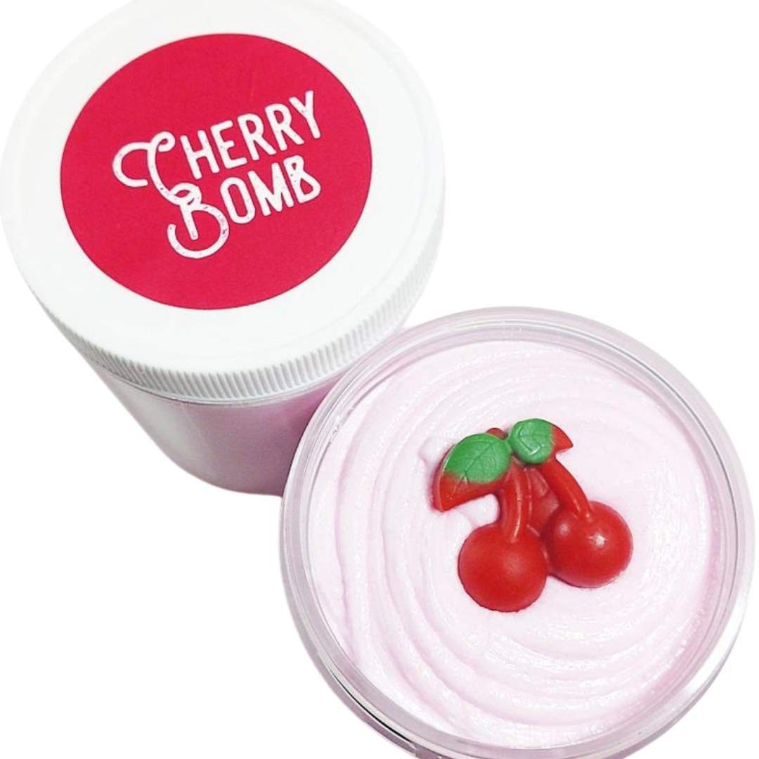 Cherry Scented Whipped Sugar Scrub - Exfoliating Body Soap for Women | Moisturizing & Smoothing Skin Care | Perfect for Shower, Spa & Self-Care Routine
