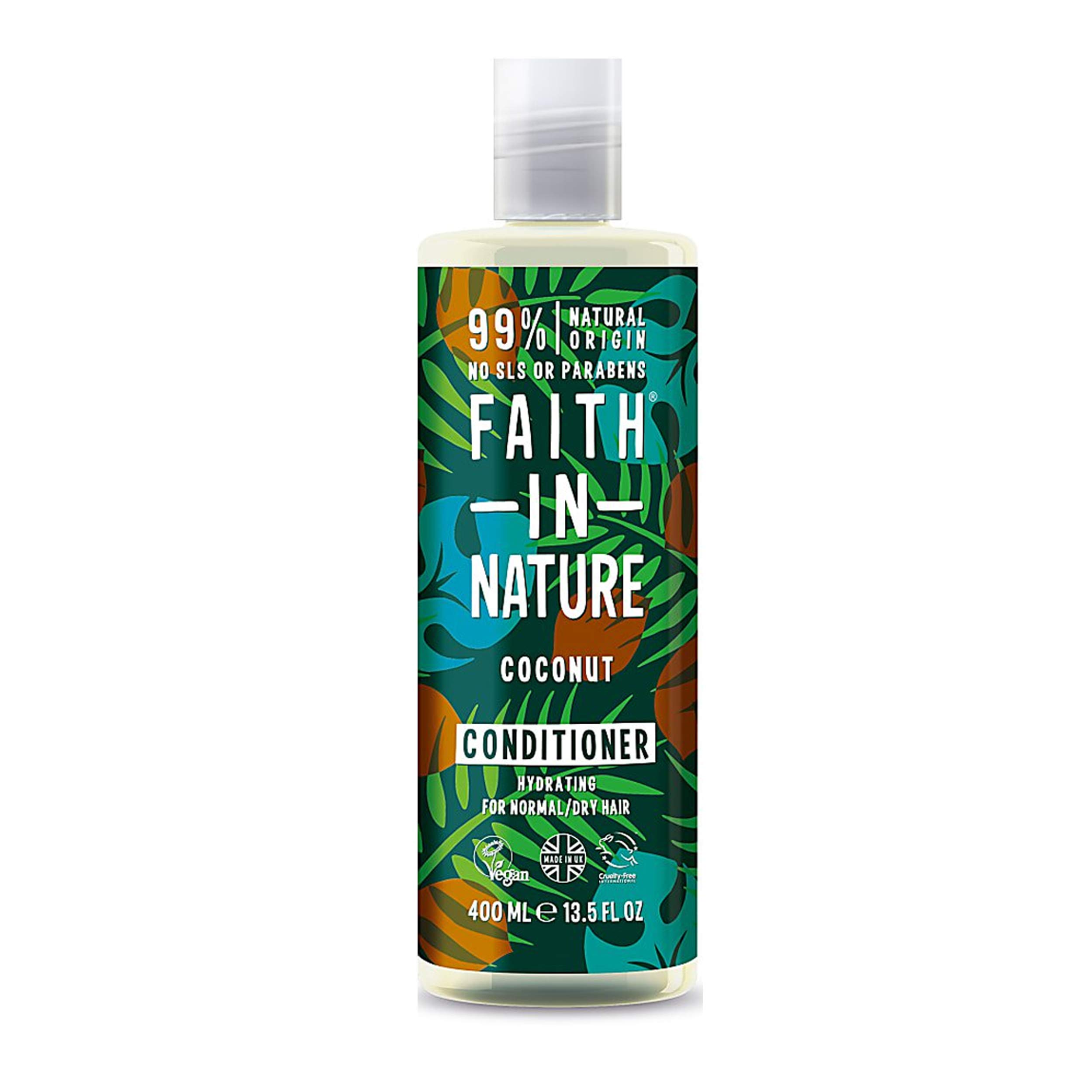 Faith In Nature Coconut Shampoo, Conditioner & Body Wash Trio Set - Vegan, Cruelty-Free, 99% Natural Ingredients, SLS & Paraben Free - Hydrating Hair & Skin Care for Daily Use at Home, Travel & Gym