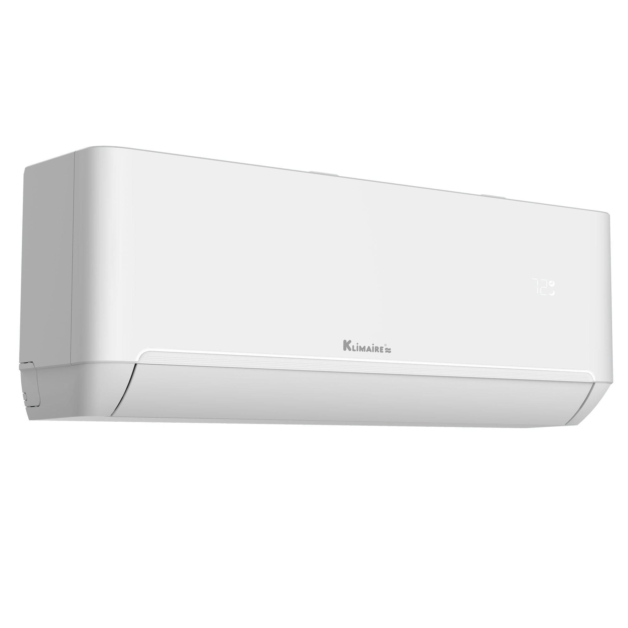 Klimaire KIWU09H1 1T 9,000 BTU Wall Mount Fan Coil Unit - 115V Energy Efficient Cooling & Heating System for Home, Office, and Small Spaces