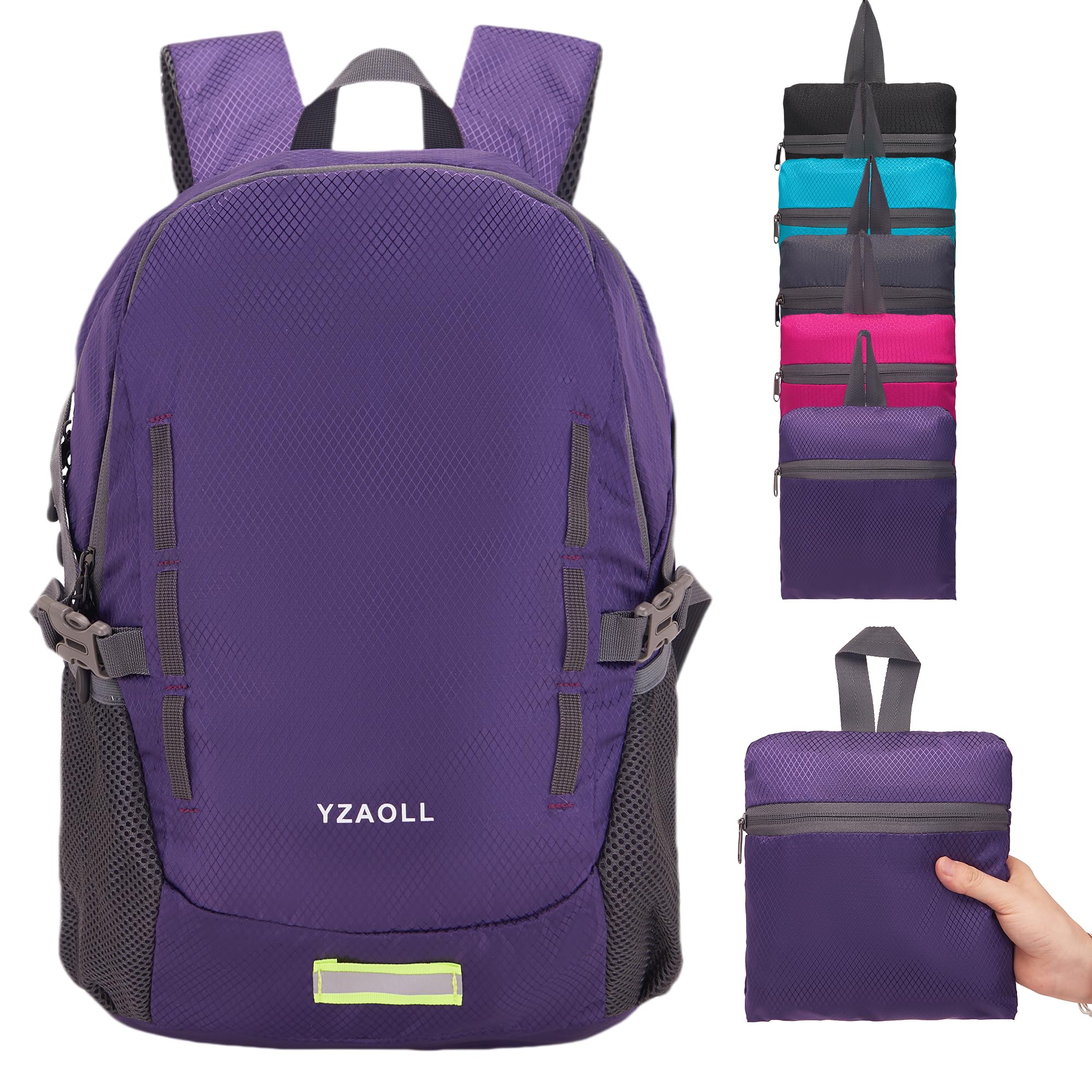 YZAOLL Ultra Lightweight Packable Backpack 20L - Foldable Water Resistant Daypack for Travel, Hiking & Outdoor Activities | Compact Backpack for Women & Men | Perfect for Commuting, Camping & Daily Use