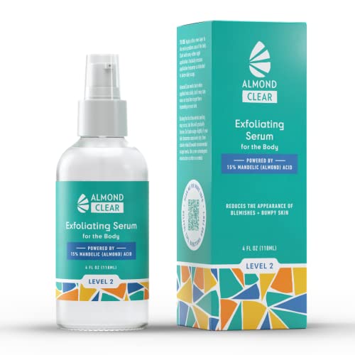 Advanced Body Clearing Serum Level 2 - Severe Acne & Folliculitis Treatment for Back, Butt, Chest, Thighs & Shoulders - Mandelic Acid Formula with Natural Antibacterial & Antifungal Properties - 1 fl oz (4 oz) - Perfect for Post-Workout Breakouts & Summer Skin Care
