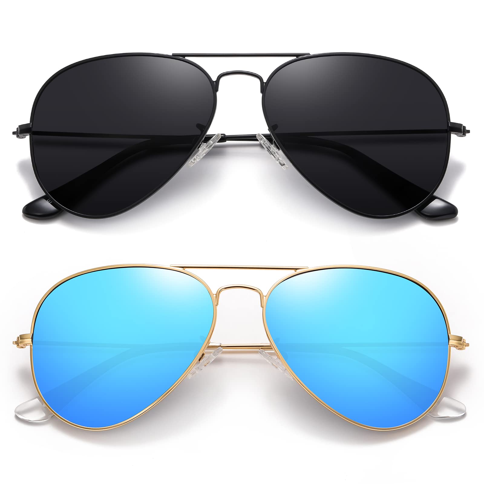 Polarized Aviator Sunglasses for Men & Women - UV400 Protection, Metal Frame - Perfect for Driving, Outdoor Activities & Fashion Accessories