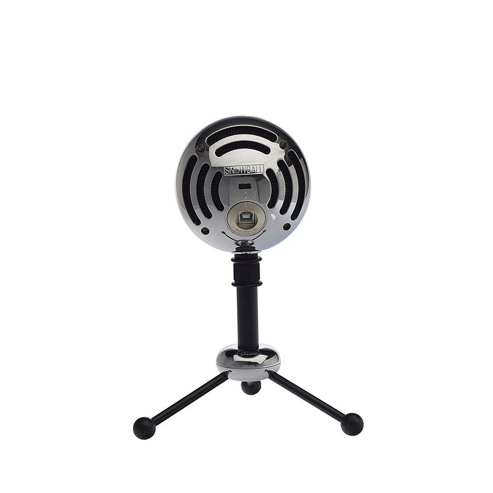 Blue Snowball USB Microphone - Professional Cardioid Condenser Mic for Recording, Streaming & Podcasting - Aluminum Finish (Perfect for Home Studios, Gaming & Voiceovers)