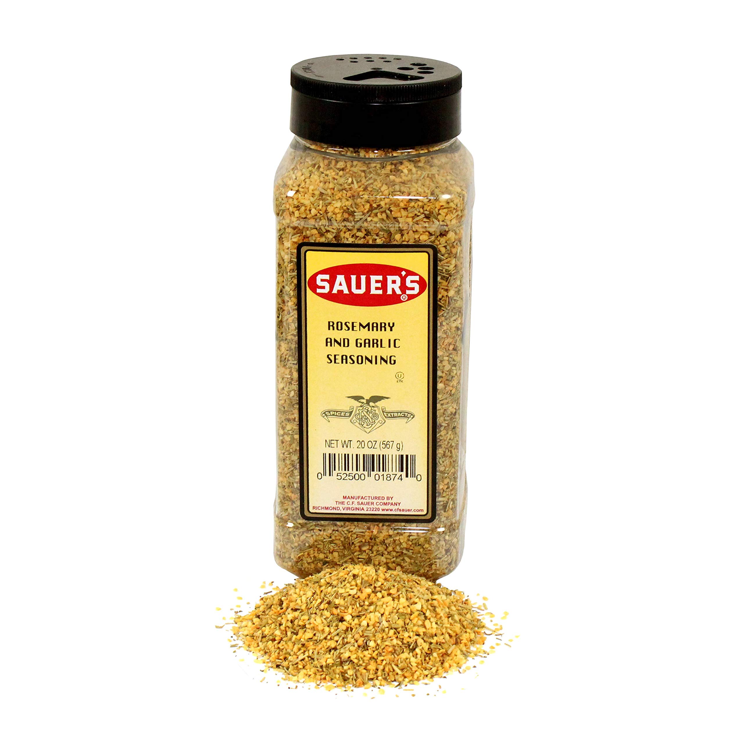 C.F. Sauer Foods Rosemary and Garlic Seasoning - 20oz (6-Pack) | Premium Herb Blend for Roasting, Grilling & Cooking | Perfect for Chicken, Steak & Vegetables