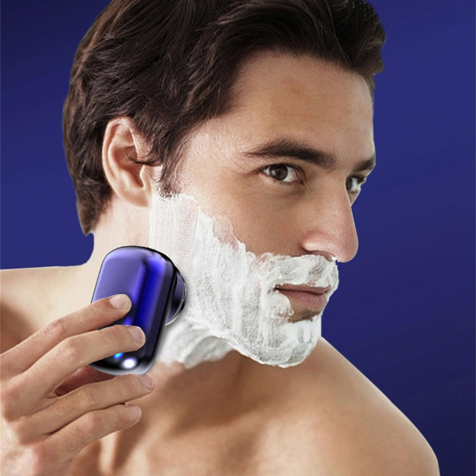 Rechargeable Portable Electric Travel Shaver for Men - Waterproof USB Charging Beard Trimmer with Digital Display & High-Speed Motor - Perfect for Home, Travel, Gym and Daily Grooming