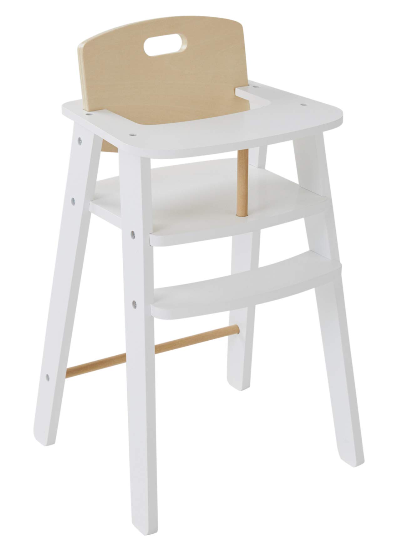 VERTBAUDET Wooden High Chair for Babies - Pink | Safe & Comfortable Baby Feeding Chair for Home & Nursery Use