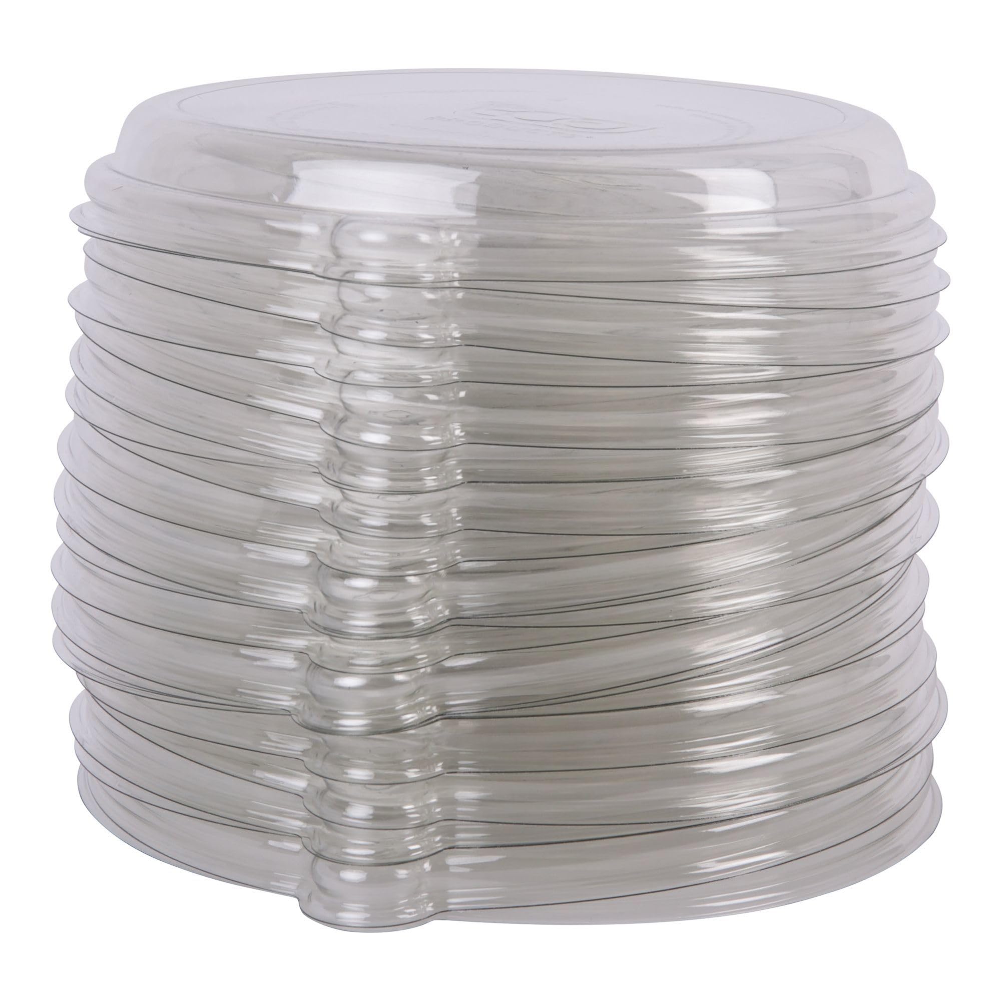 Eco-Friendly Recycled PET Dome Bowl Lids - Case of 400 - Fits 24-46oz Coupe & 16-40oz Noodle Bowls - 100% Recycled Plastic Bottle Material - Clear for Food Visibility - Perfect for Restaurants, Cafes & Takeout Services