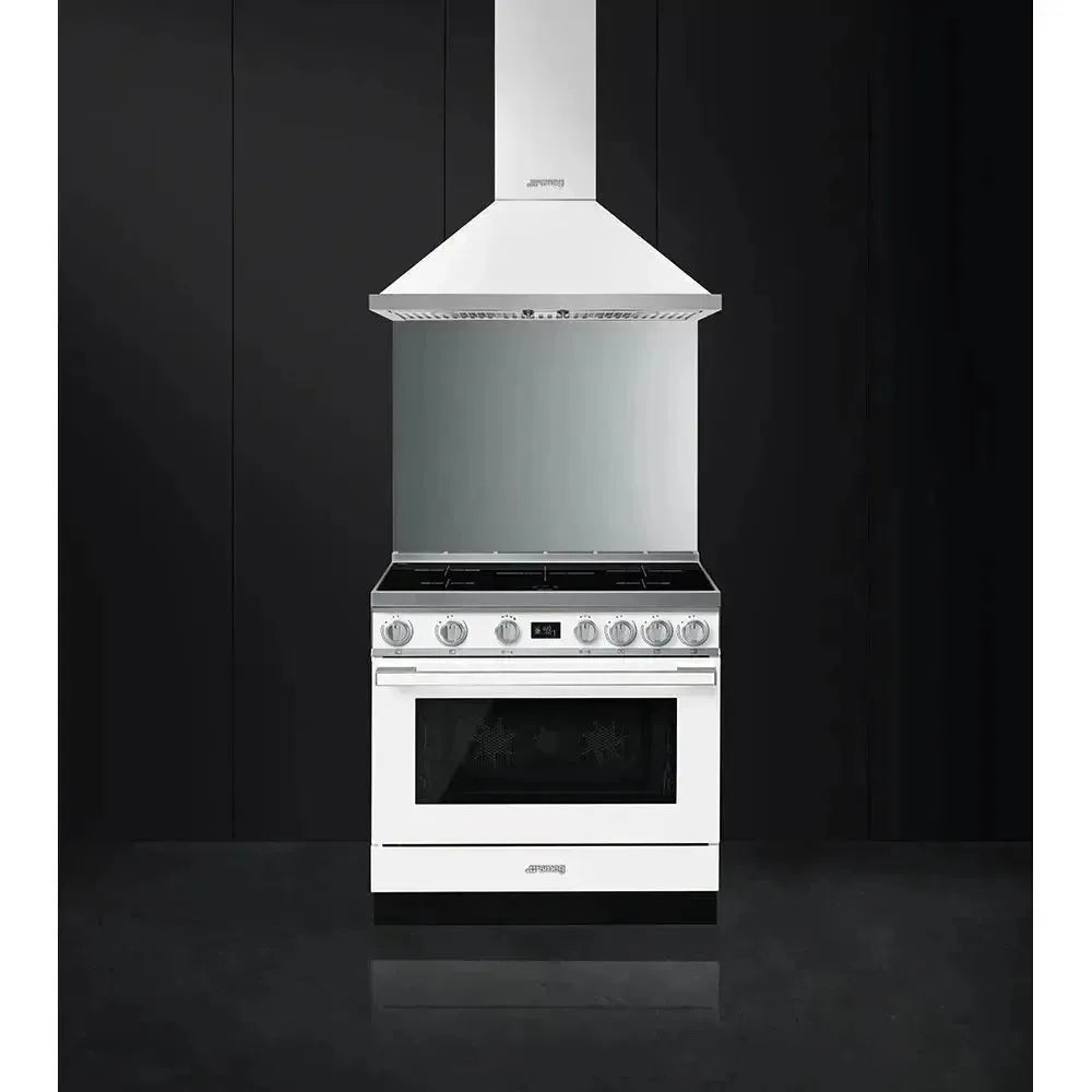 Smeg 90cm Portofino Induction Cooktop in White - Premium Electric Stove for Modern Kitchens | Perfect for Home Cooking, Entertaining & Professional Chefs