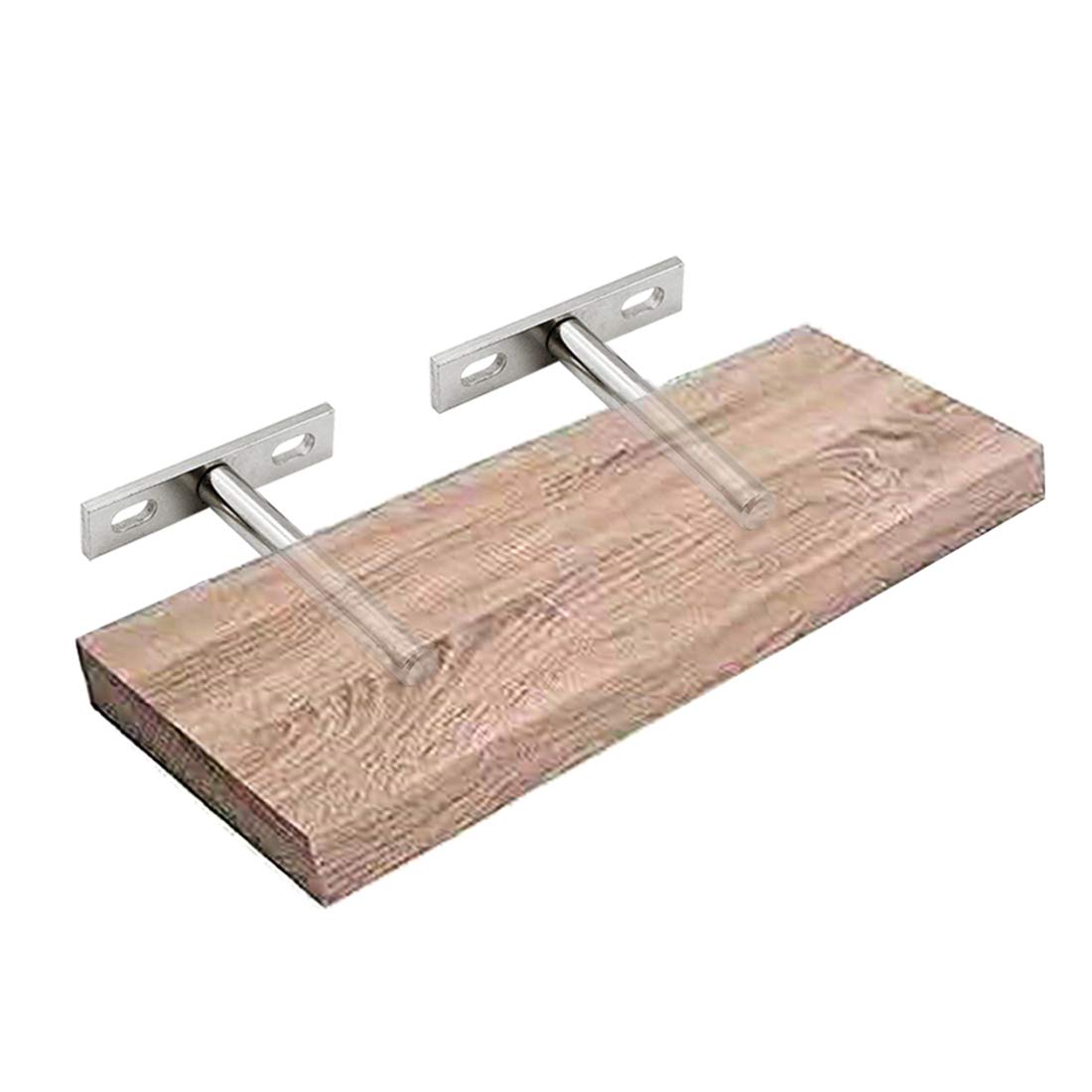 Luomorgo 4 Pack 3 Inch Floating Shelf Brackets - Heavy Duty Hidden Shelf Supports for Wood Shelves, Includes Screws & Wall Anchors - Perfect for Living Room, Bedroom, Kitchen Storage & Display