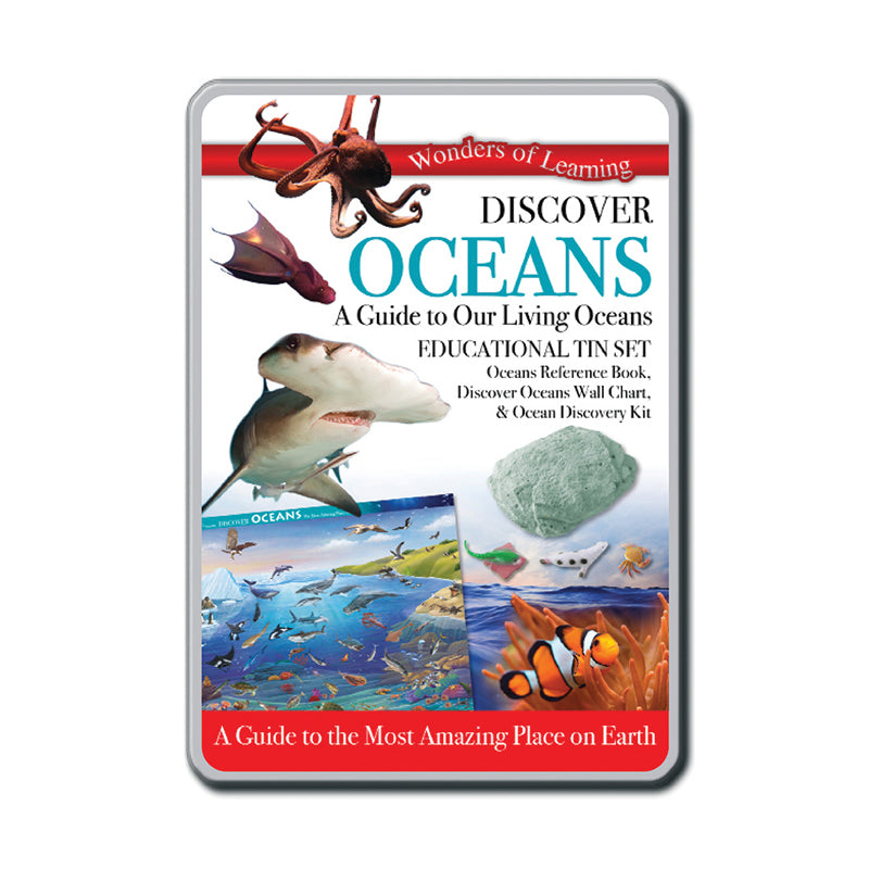 Discover Oceans Tin Set - Premium Collectible Tin Box Set for Ocean Lovers | Perfect for Home Decor, Gift Giving & Marine Enthusiasts